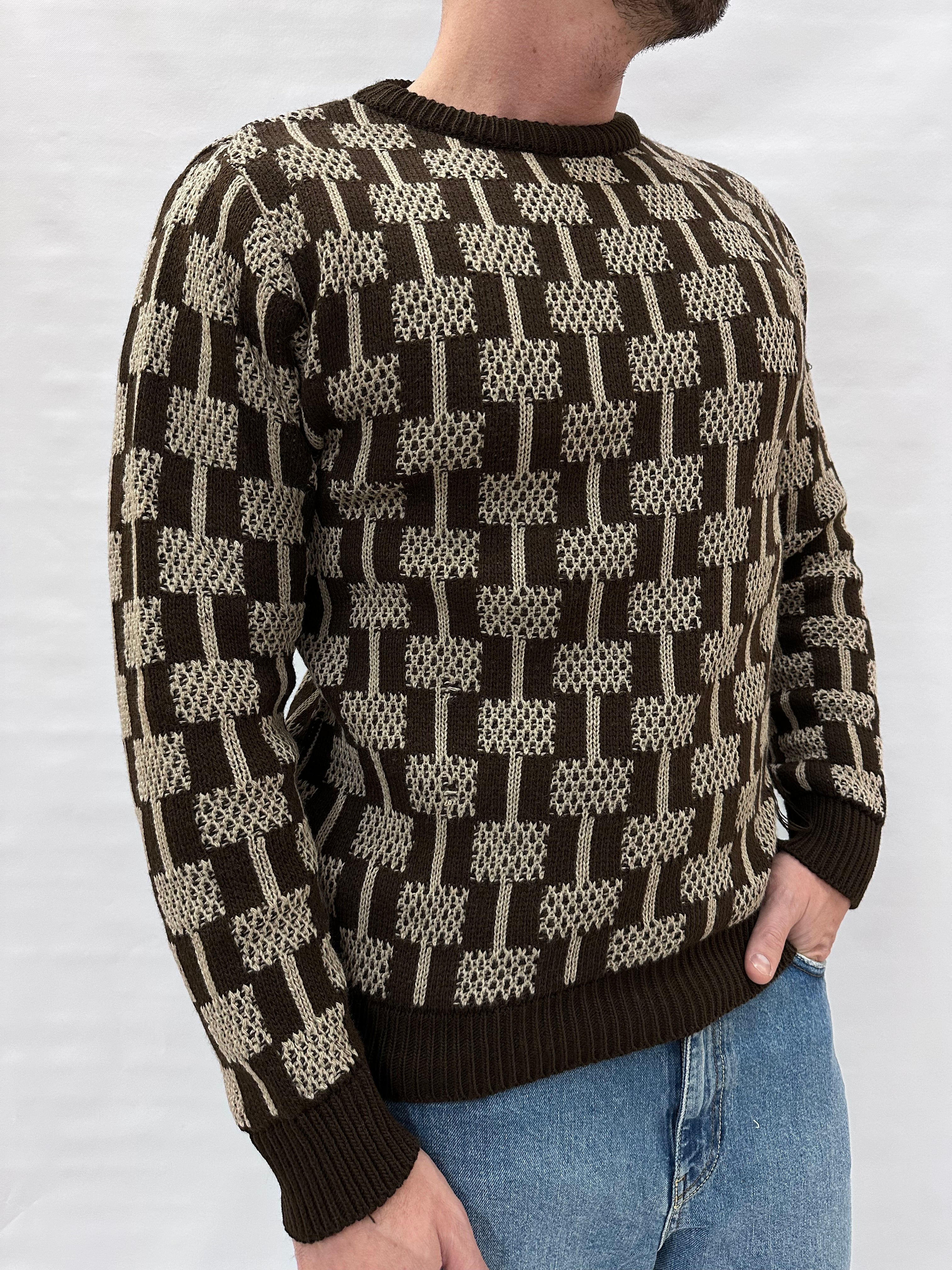 Maglione IMPERIAL girocollo, lavorato con trama geometrica , Cod: M81416346