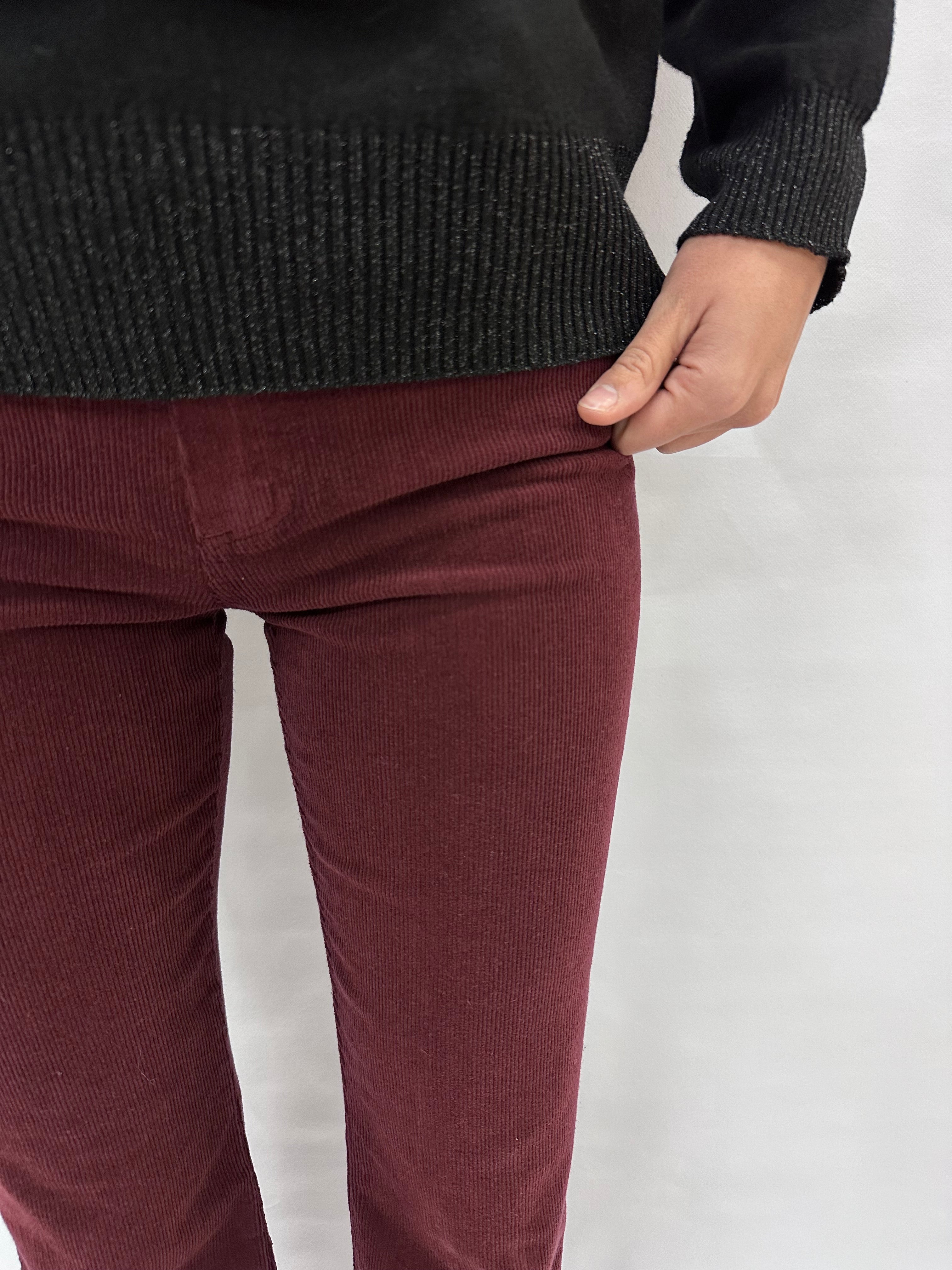 Pantalone TENSIONE IN in velluto a zampa COD: PA3778