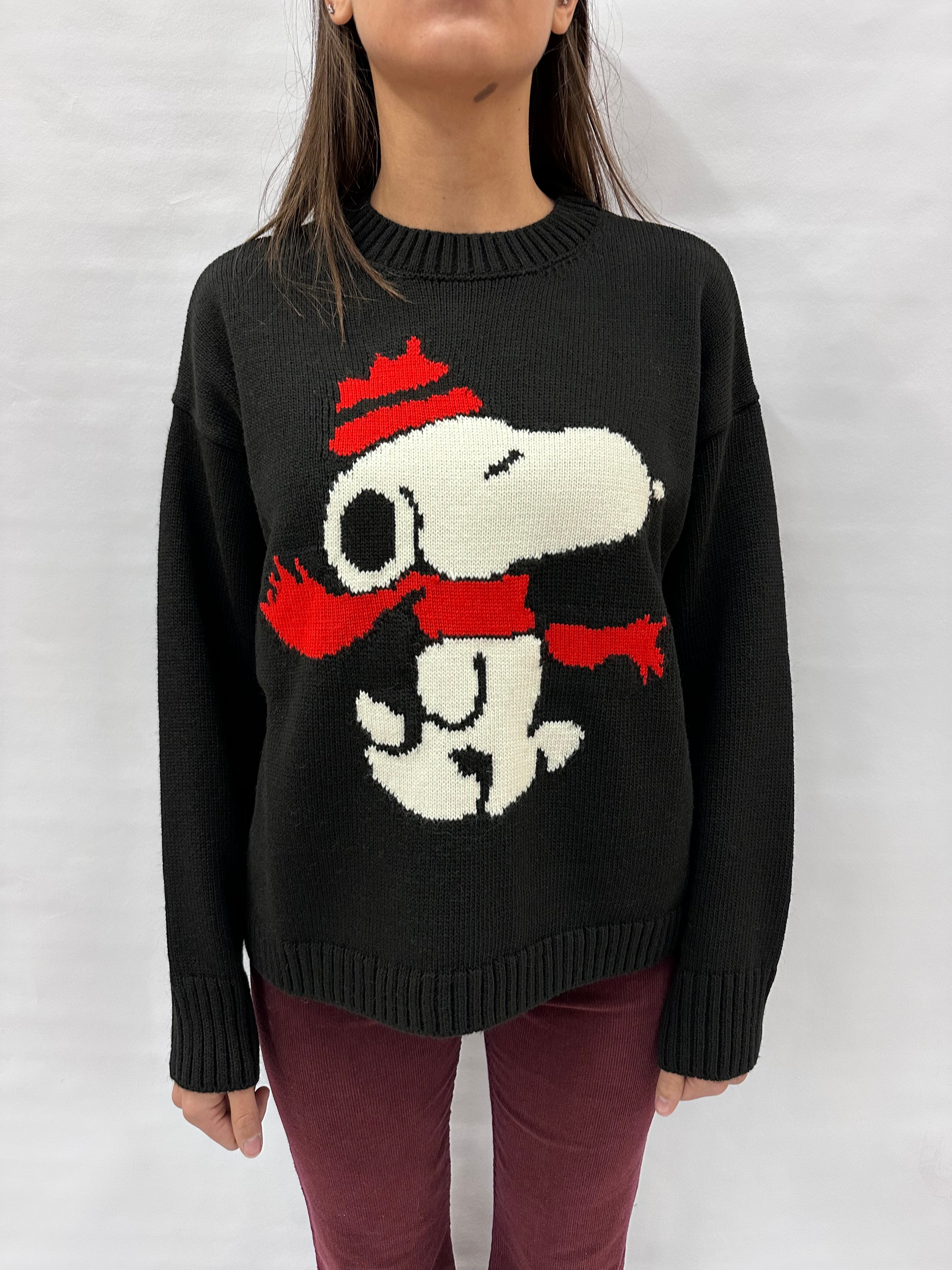 Maglione TENSIONE IN girocollo Snoopy, COD: W5HMJ59A400SN