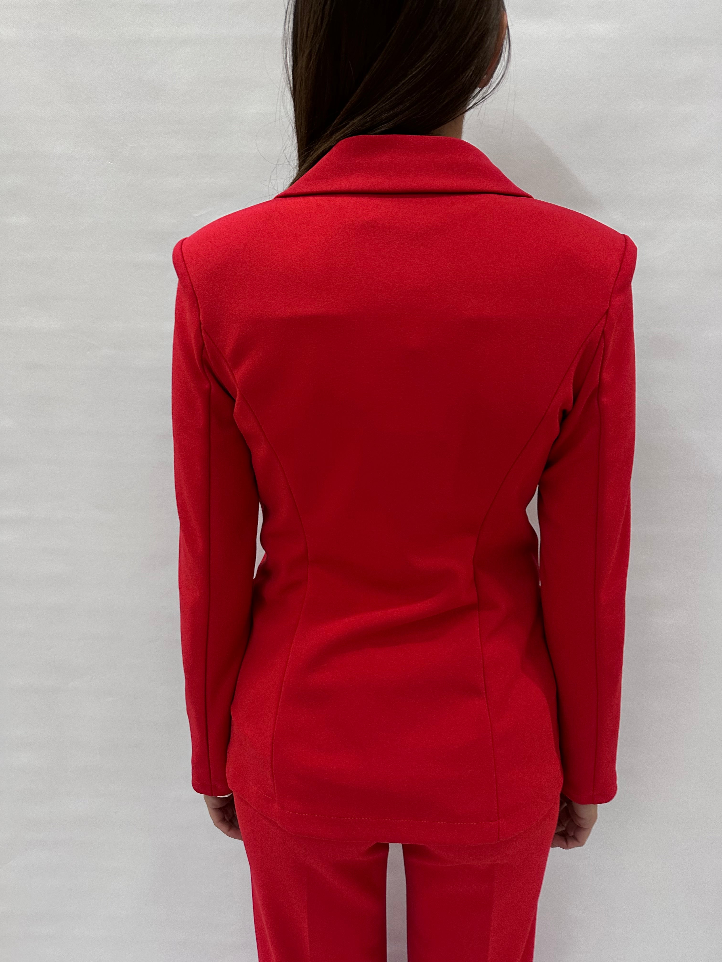 Giacca RINASCIMENTO in crêpe doppiopetto disponibile con pantalone coordinato - COD: CFC0125418003