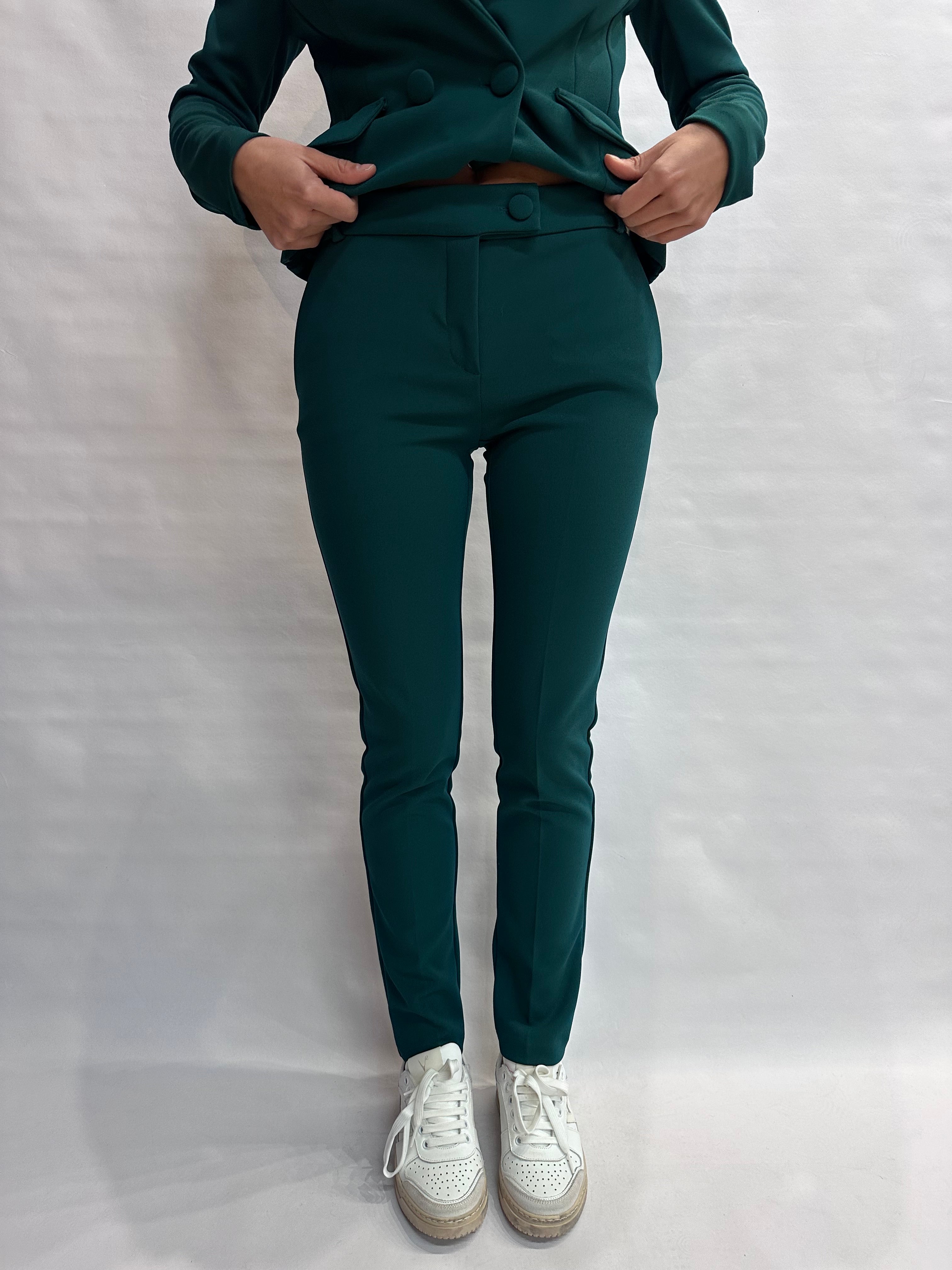 Pantalone RINASCIMENTO in crêpe slim fit disponibile anche con giacca in coordinato COD: CFC0124919003