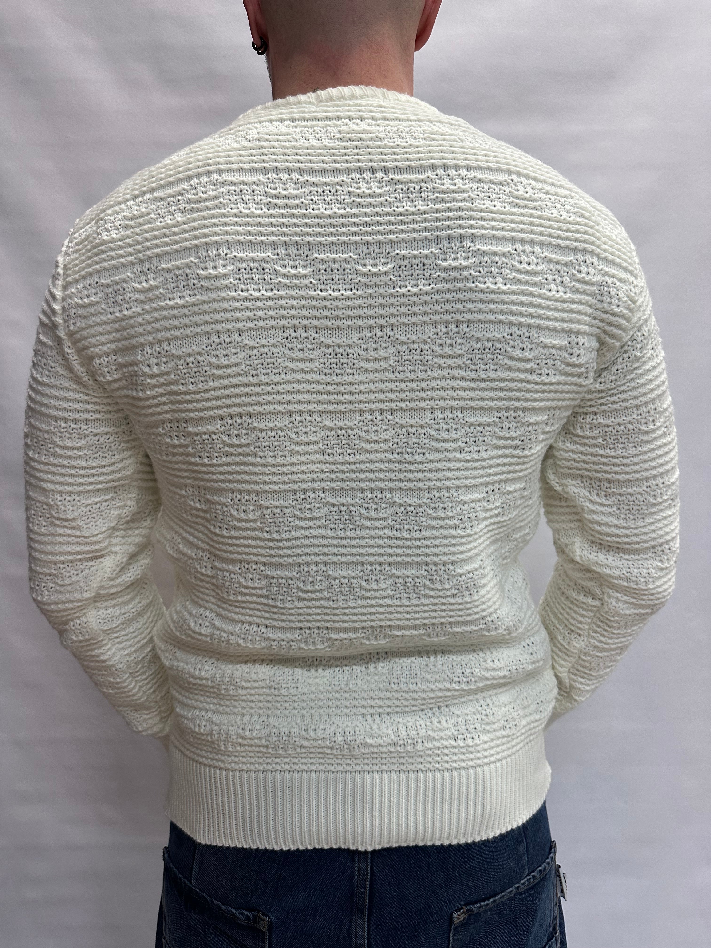 Maglione IMPERIAL girocollo, lavorato a ricami , Cod: M81416383