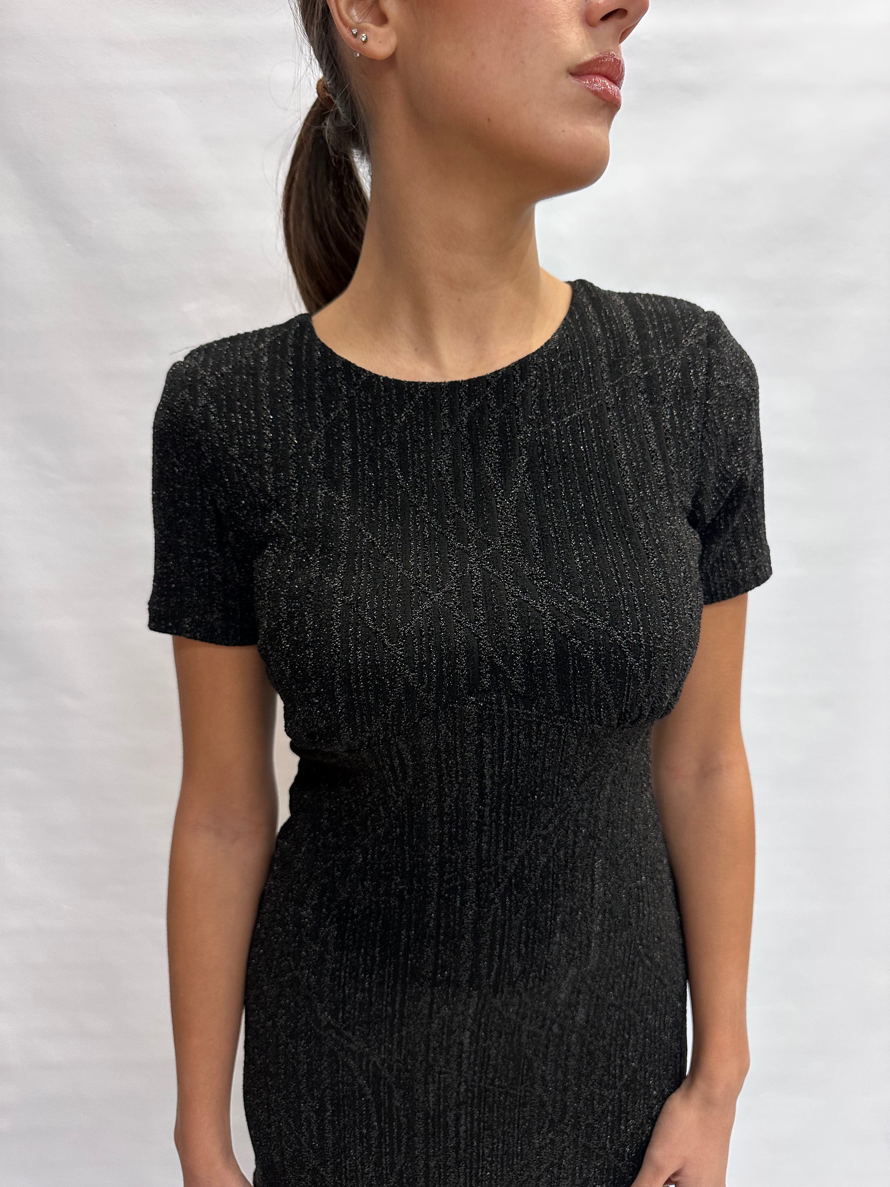 Abito RINASCIMENTO con punto luce a maniche corte - COD: CFC0019876002