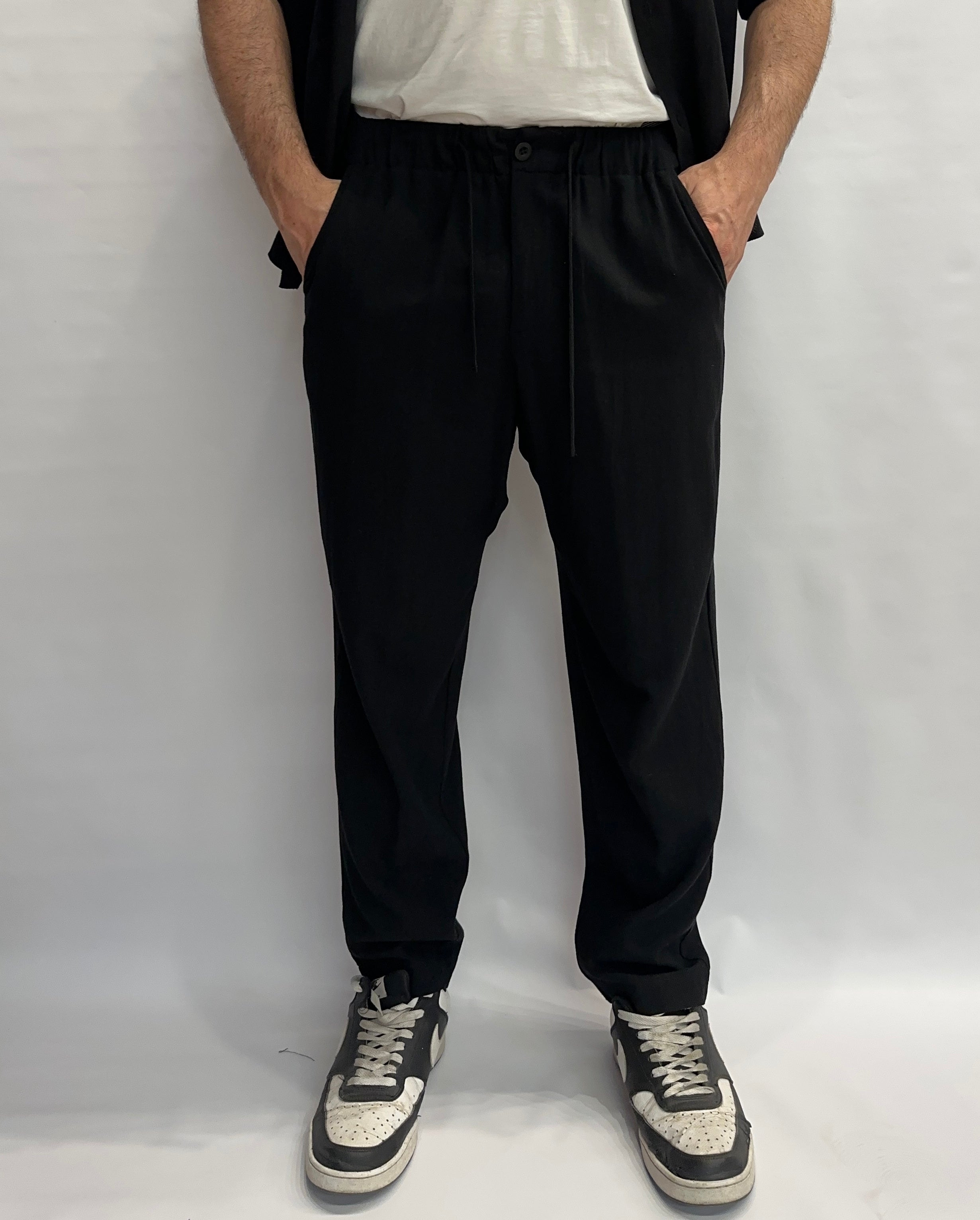 Pantalone IMPERIAL morbido di gamba, con coulisse in vita, disponibile anche con camicia in coordinato - COD: P89793XY13