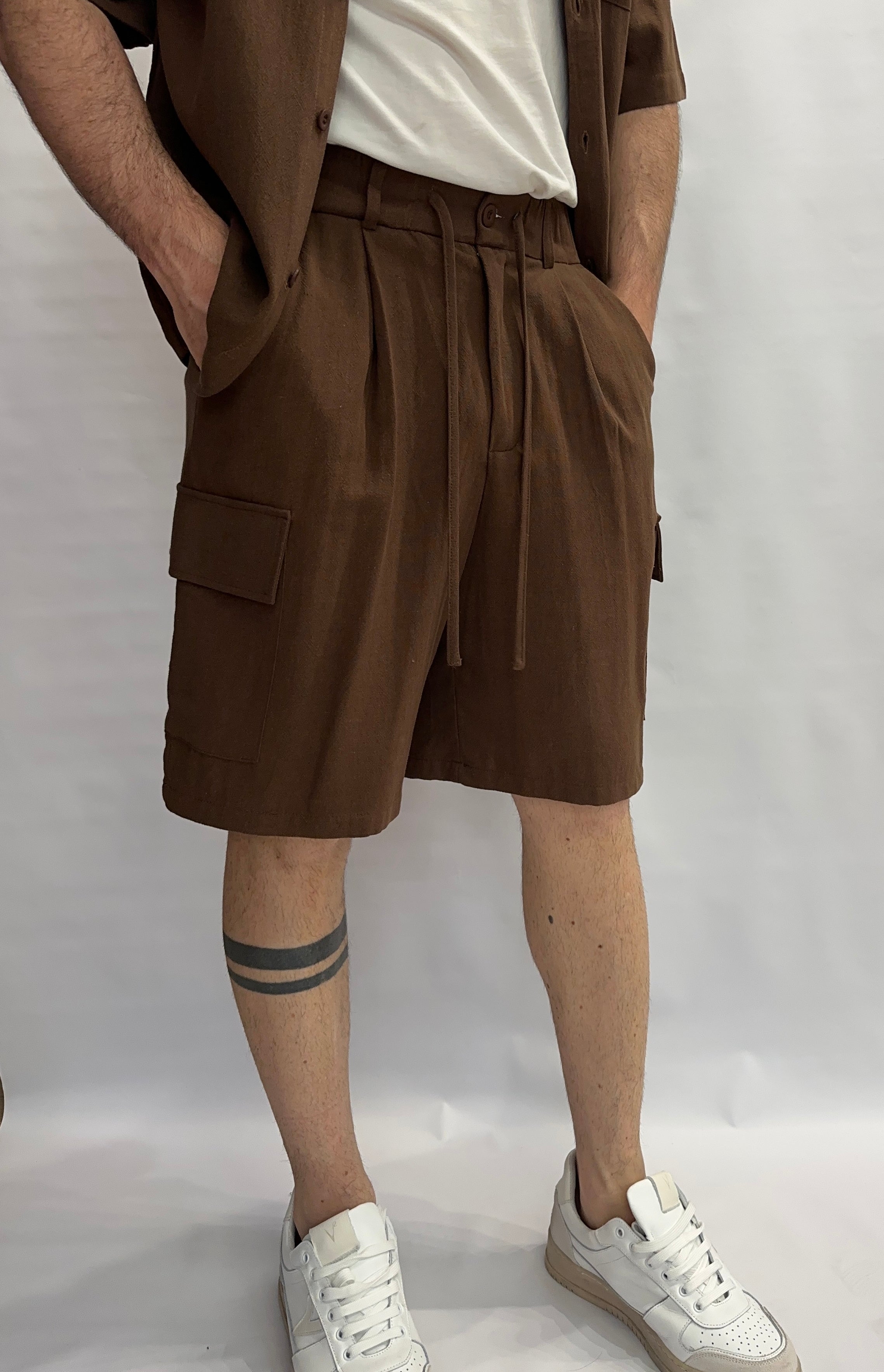 Bermuda IMPERIAL morbido di gamba, con coulisse in vita, disponibile anche con camicia in coordinato - COD: D89793XY14