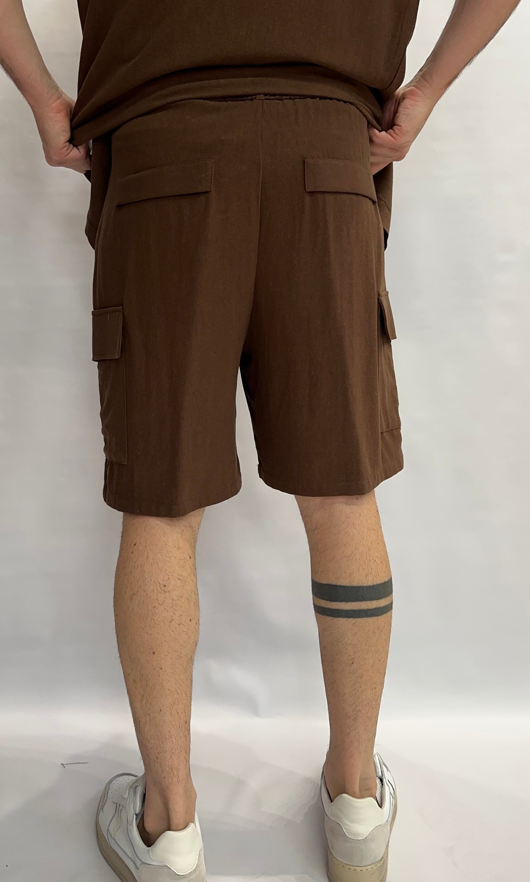Bermuda IMPERIAL morbido di gamba, con coulisse in vita, disponibile anche con camicia in coordinato - COD: D89793XY14