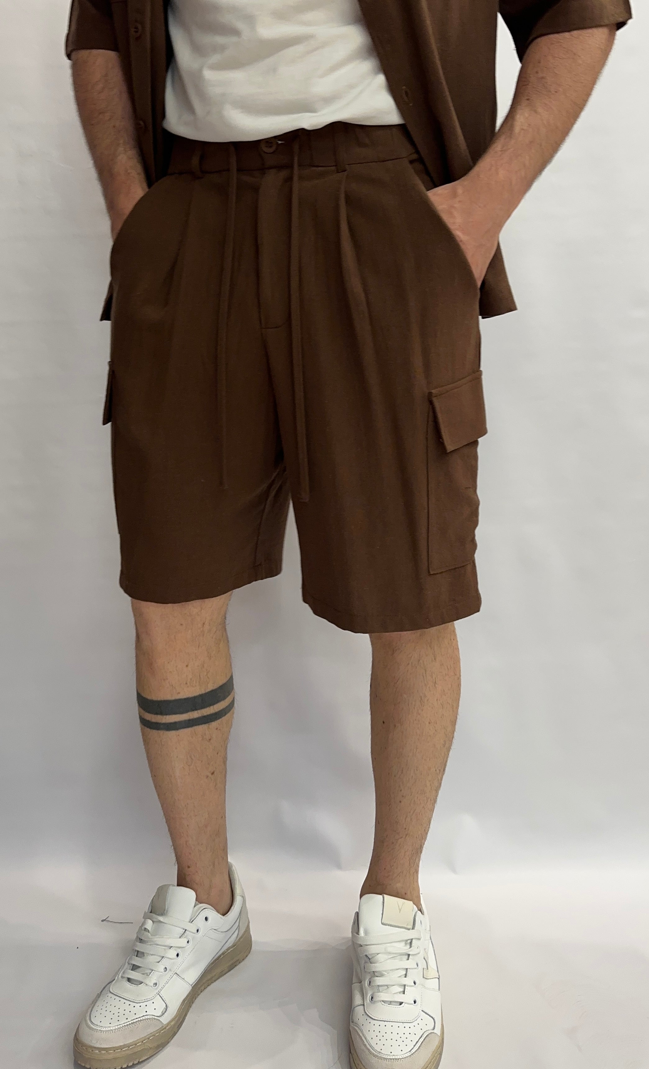 Bermuda IMPERIAL morbido di gamba, con coulisse in vita, disponibile anche con camicia in coordinato - COD: D89793XY14
