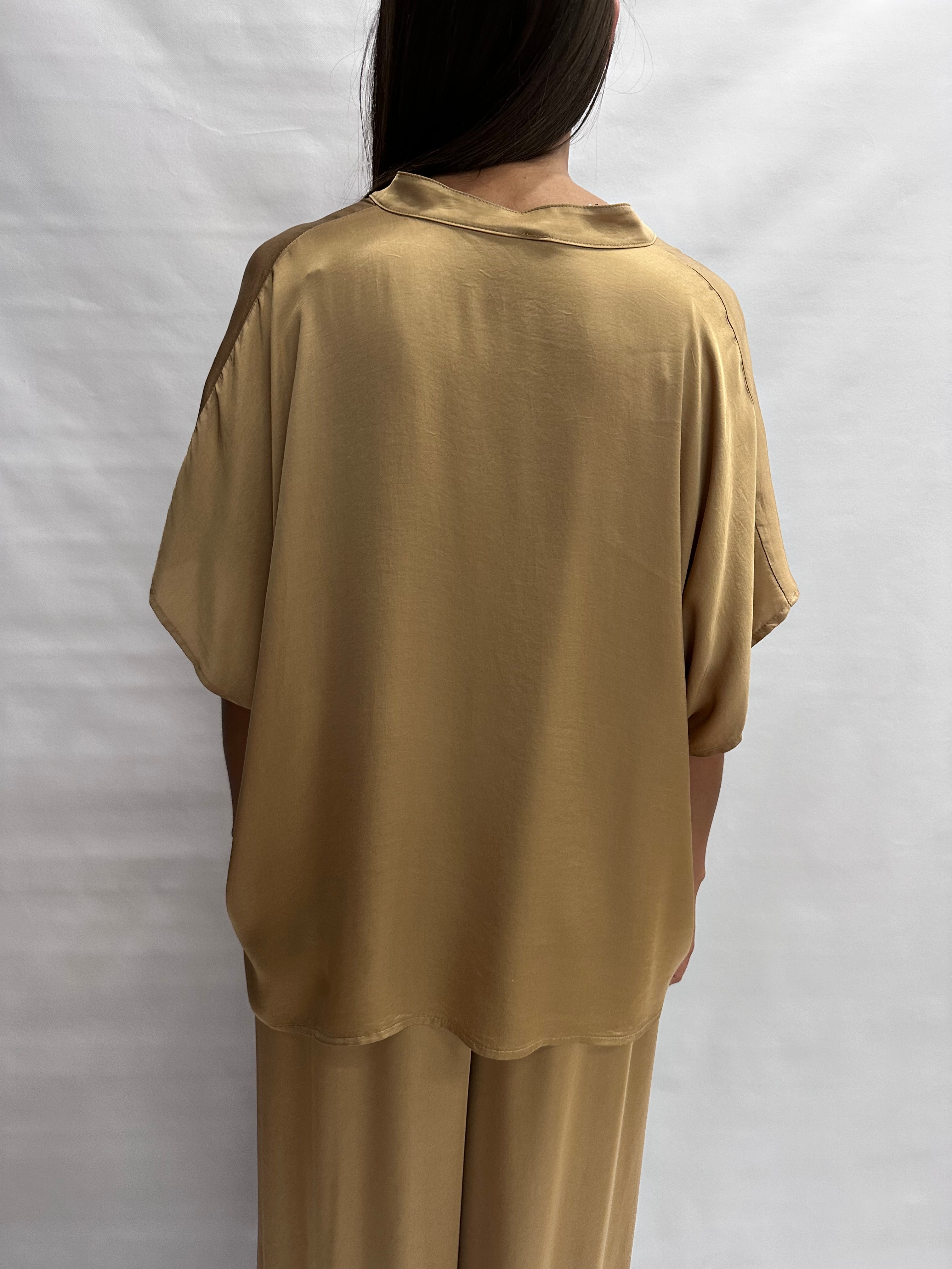 Camicetta TENSIONE IN asimmetrica disponibile anche con pantalone in coordinato, COD: F5039C05