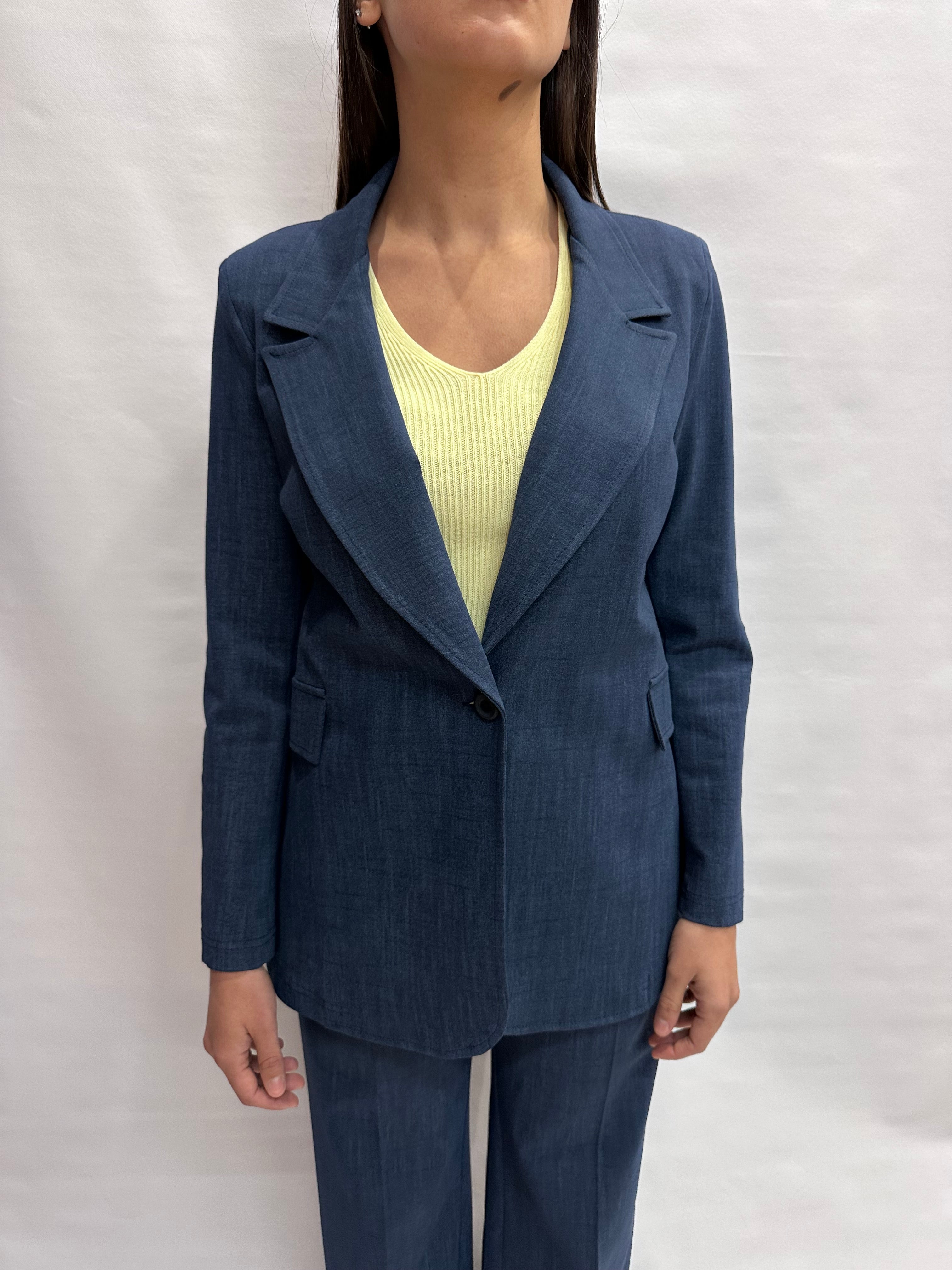 Giacca RINASCIMENTO monopetto in Punto Milano disponibile anche con pantalone in coordinato - COD: CFC0128044003