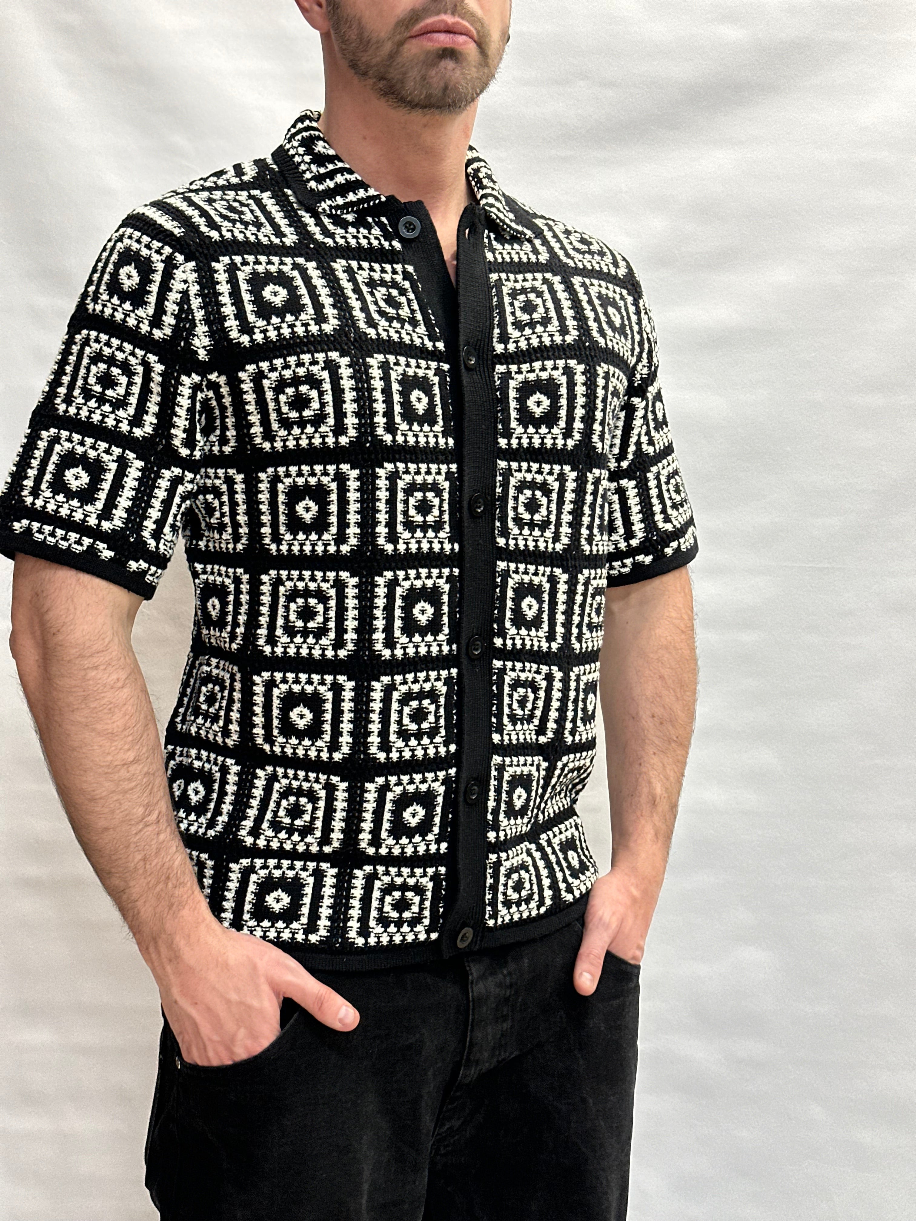 Camicia in maglia ONLY&SONS 100% Cotone con trama a quadri - Cod: ONSBART