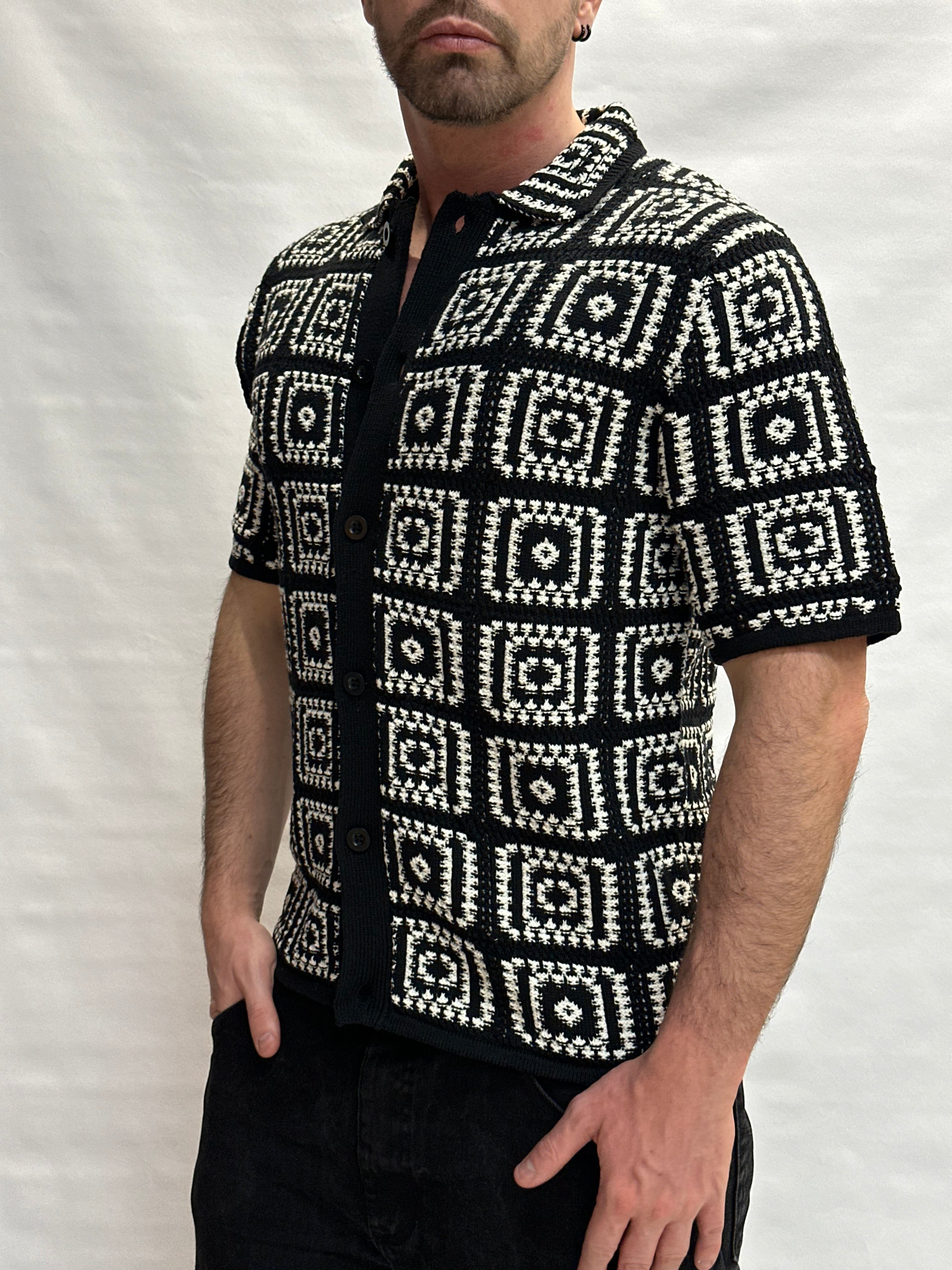 Camicia in maglia ONLY&SONS 100% Cotone con trama a quadri - Cod: ONSBART