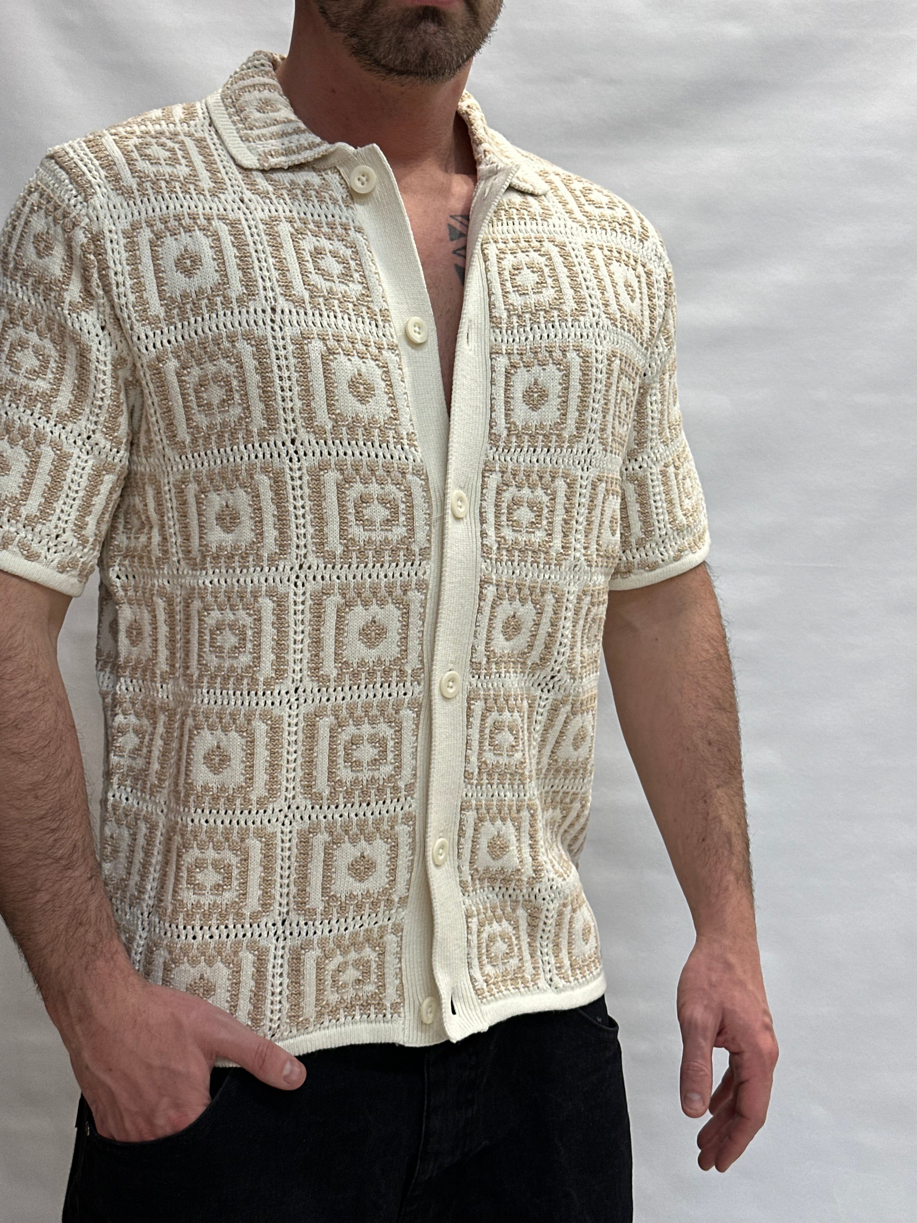 Camicia in maglia ONLY&SONS 100% Cotone con trama a quadri - Cod: ONSBART