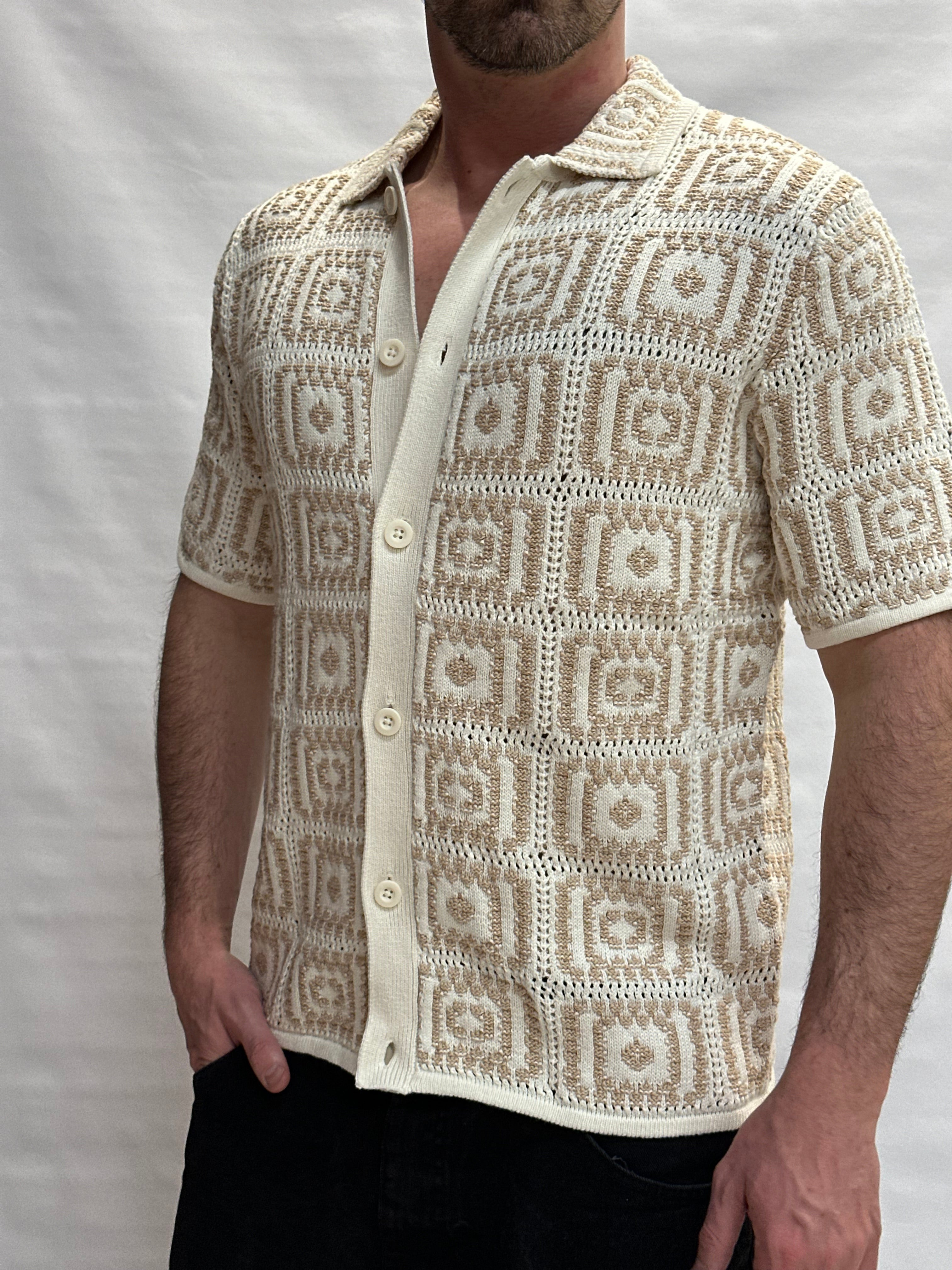 Camicia in maglia ONLY&SONS 100% Cotone con trama a quadri - Cod: ONSBART