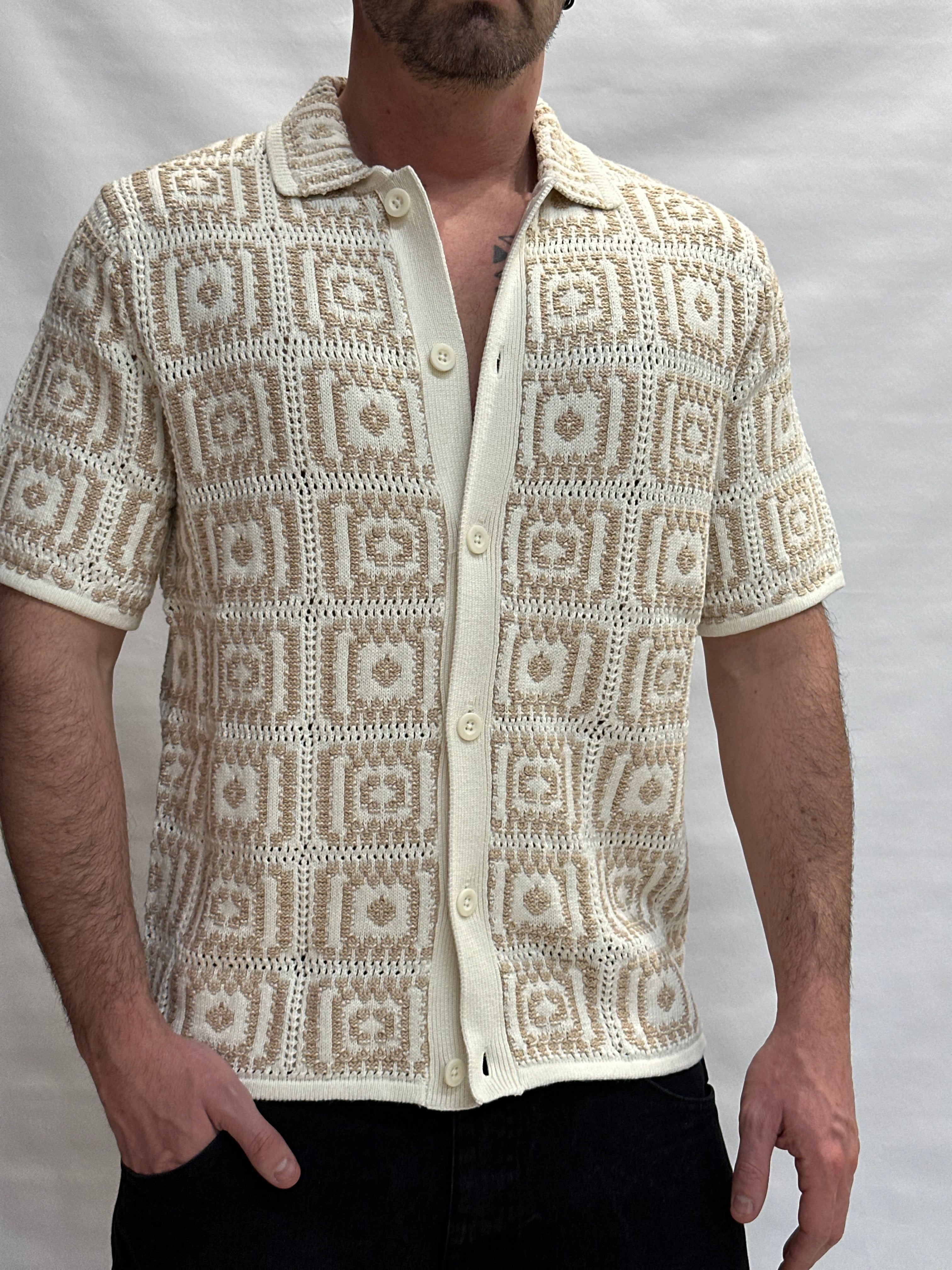 Camicia in maglia ONLY&SONS 100% Cotone con trama a quadri - Cod: ONSBART