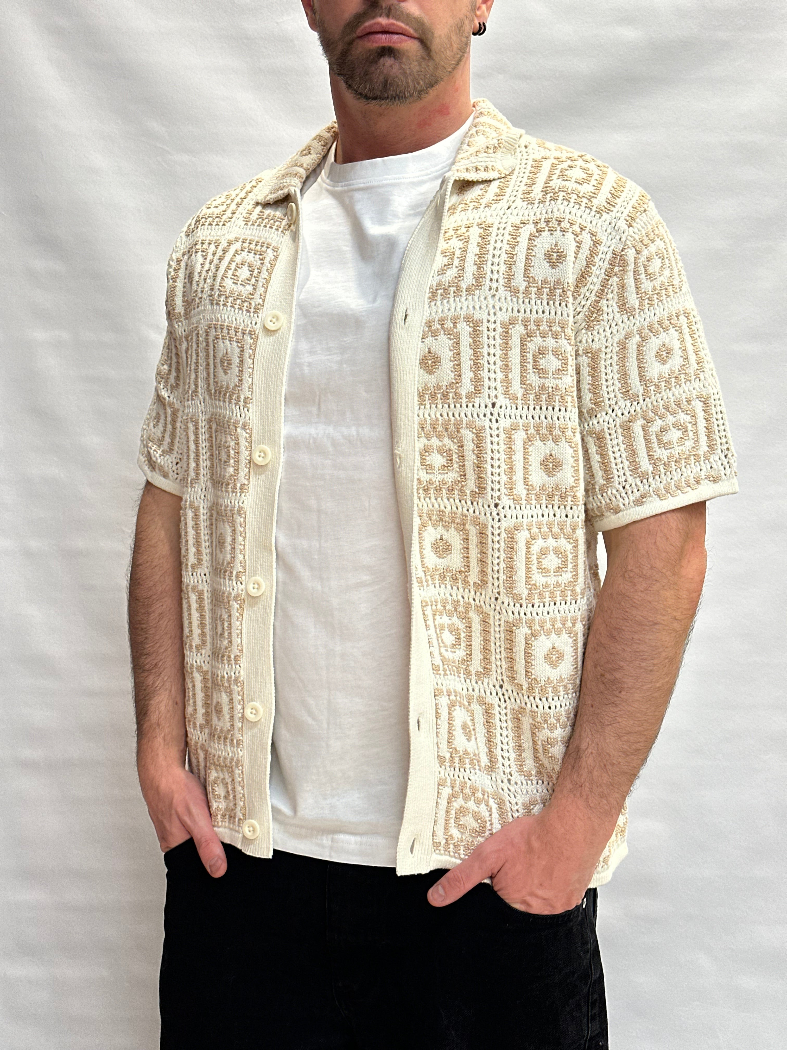 Camicia in maglia ONLY&SONS 100% Cotone con trama a quadri - Cod: ONSBART