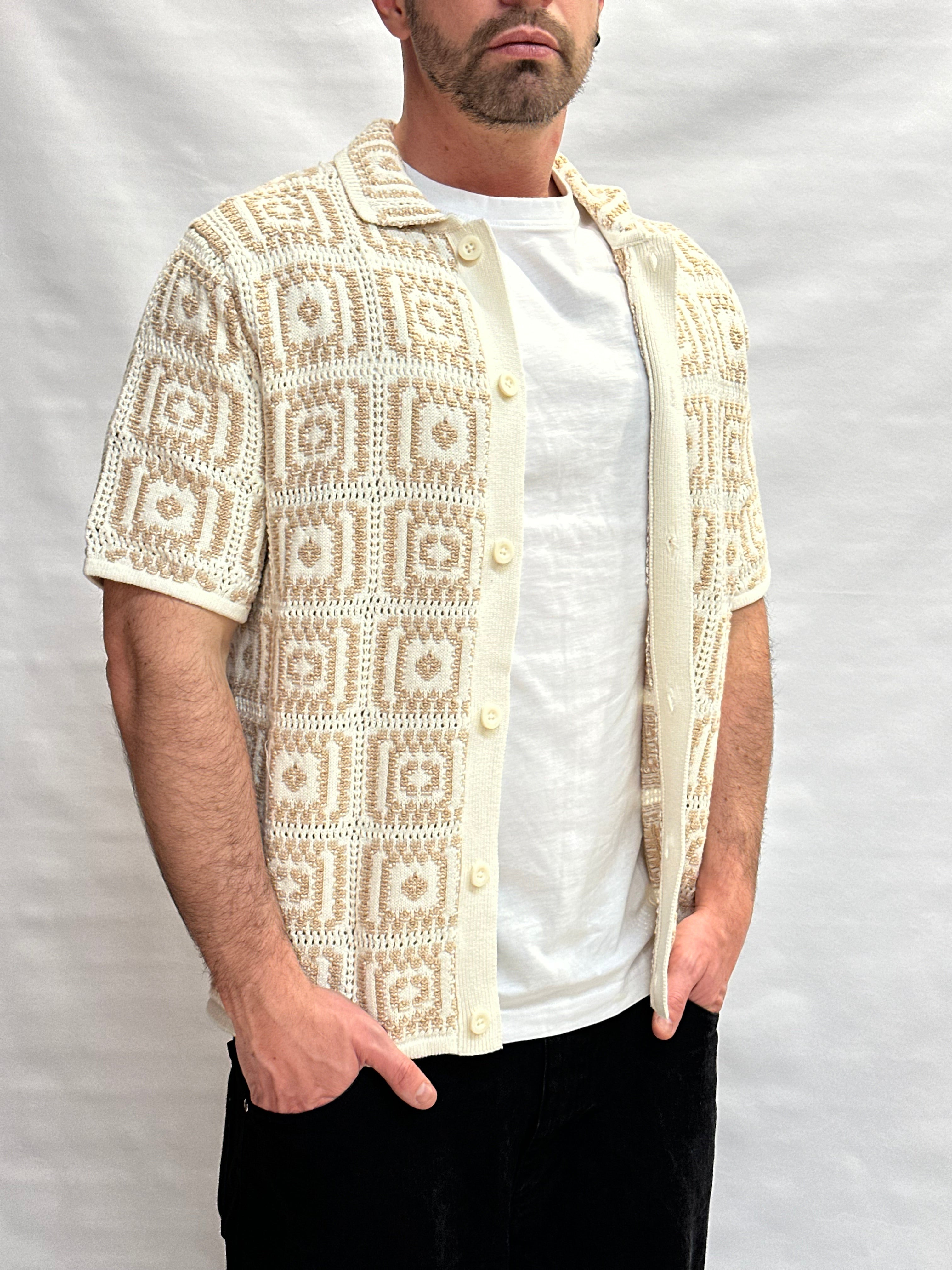 Camicia in maglia ONLY&SONS 100% Cotone con trama a quadri - Cod: ONSBART