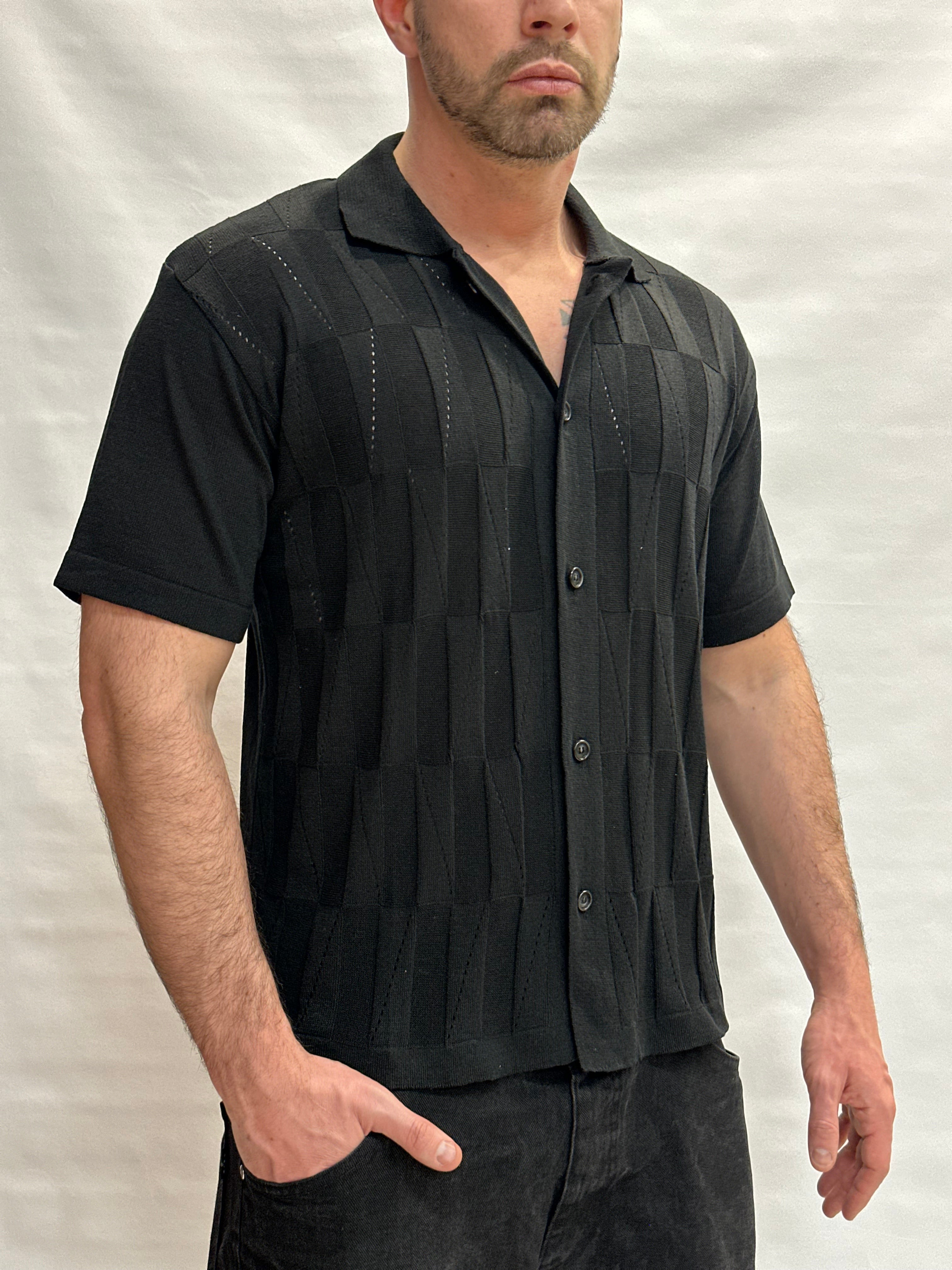 Camicia in maglia BL11 in Cotone leggermente traforata - Cod: 03LD14020001