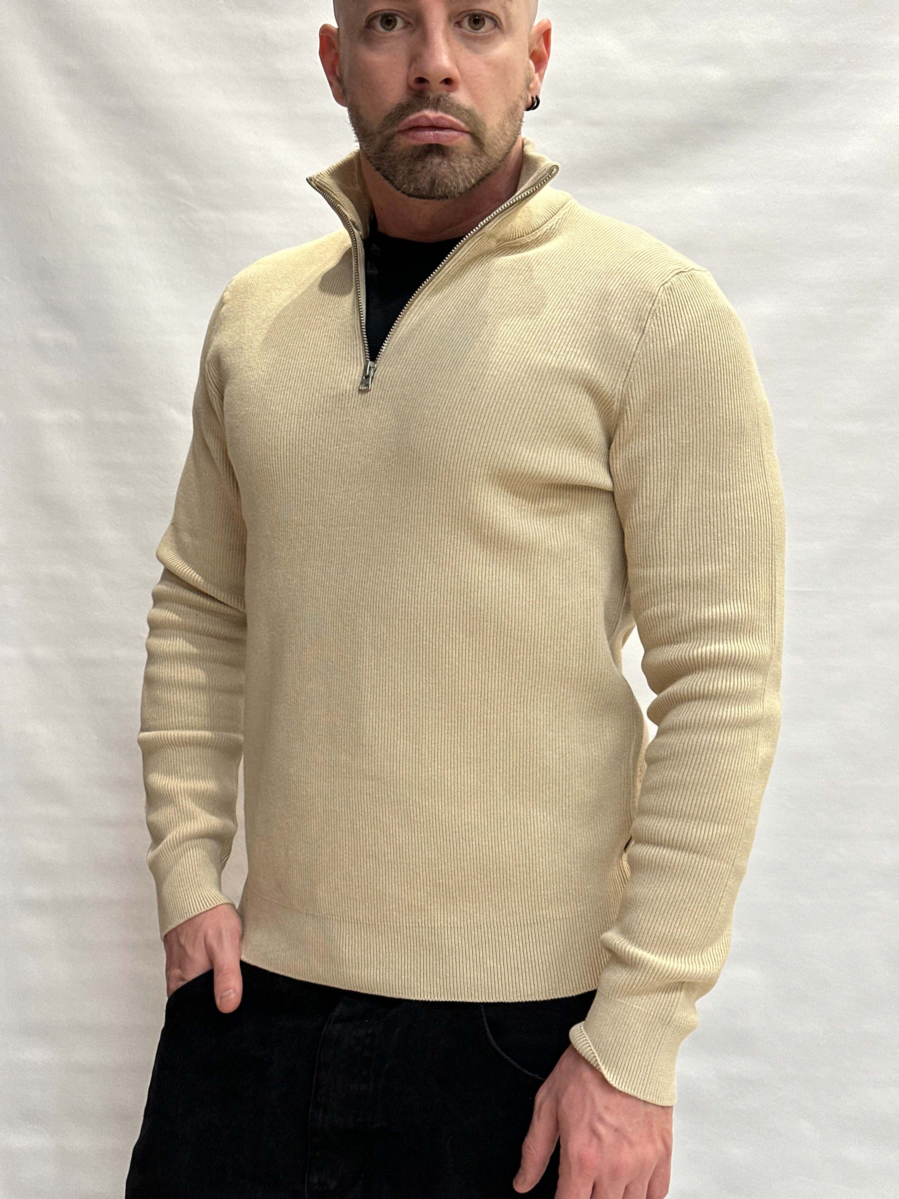 Maglia in Cotone ONLY&SONS con zip parziale, Cod: ONSPHIL