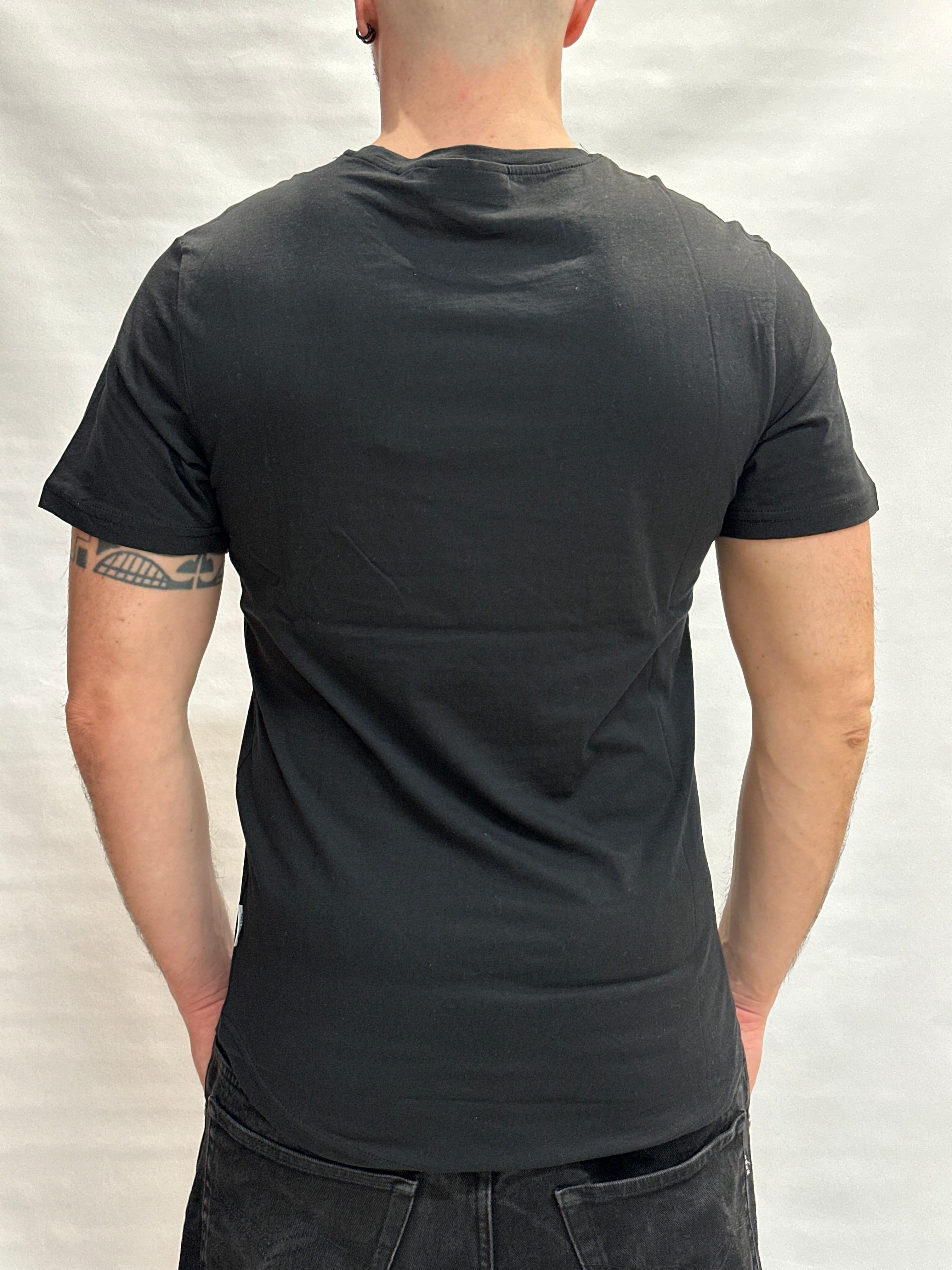 T Shirt BL11 Cotone/Lino regular, girocollo con risvolto sulla manica cucito - Cod: GOTO