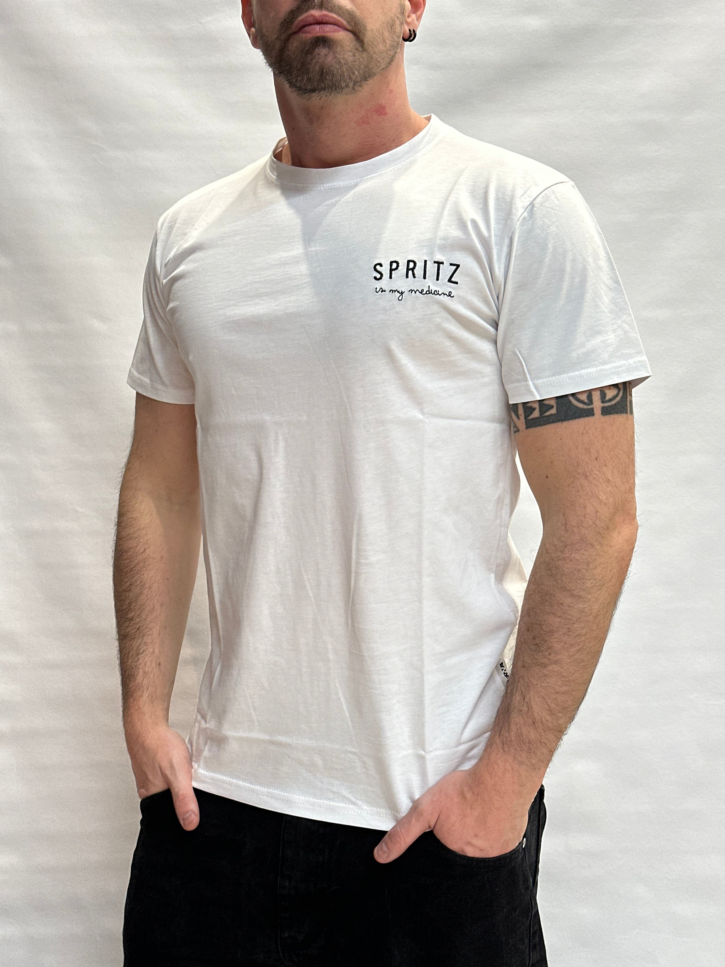 T Shirt BERNA con scritta "SPRITZ is my medicine" sul cuore - Cod: 2610762