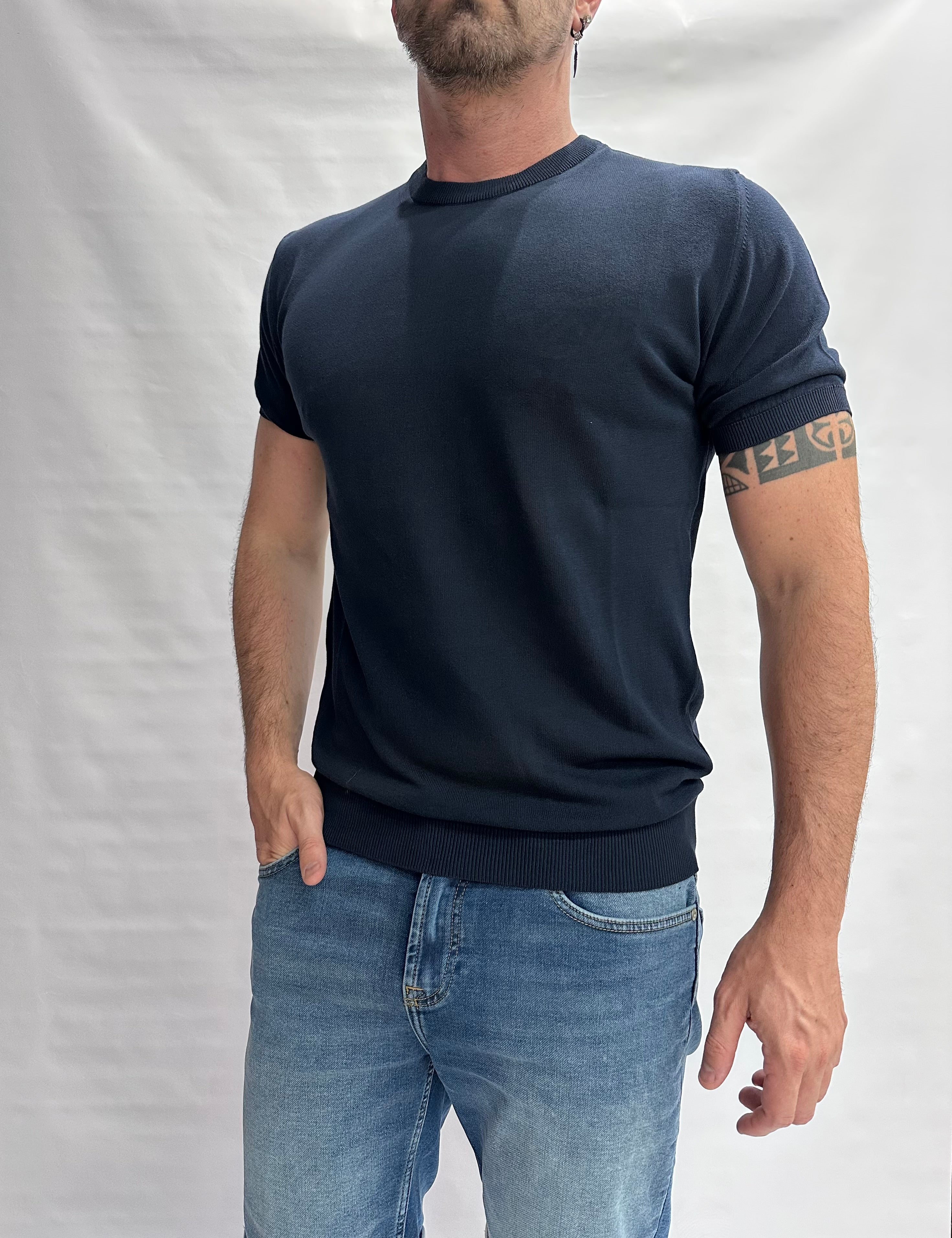 T Shirt in maglia XAGON MAN in Cotone leggero, manica corta - Cod: QHANS1