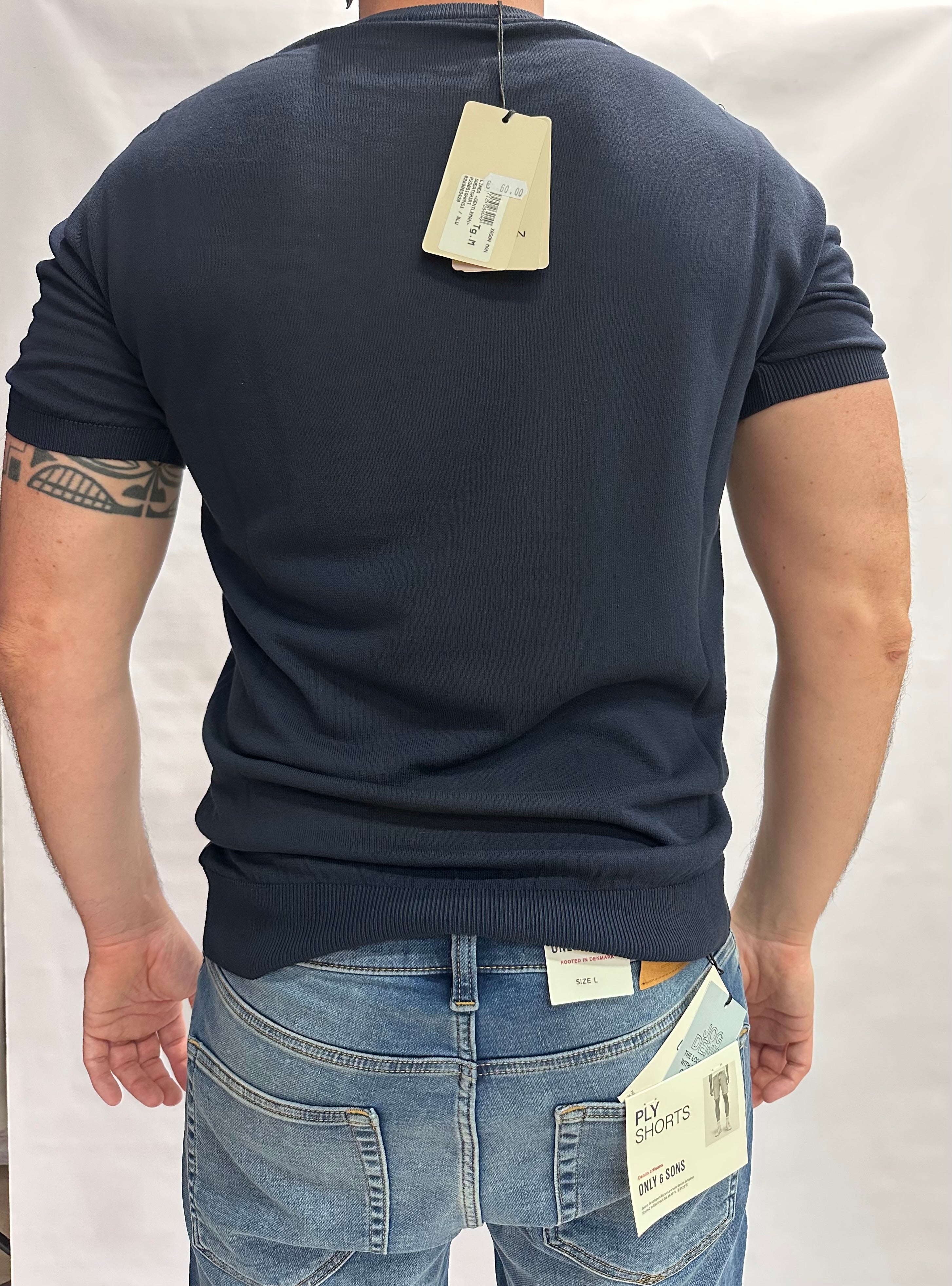 T Shirt in maglia XAGON MAN in Cotone leggero, manica corta - Cod: QHANS1