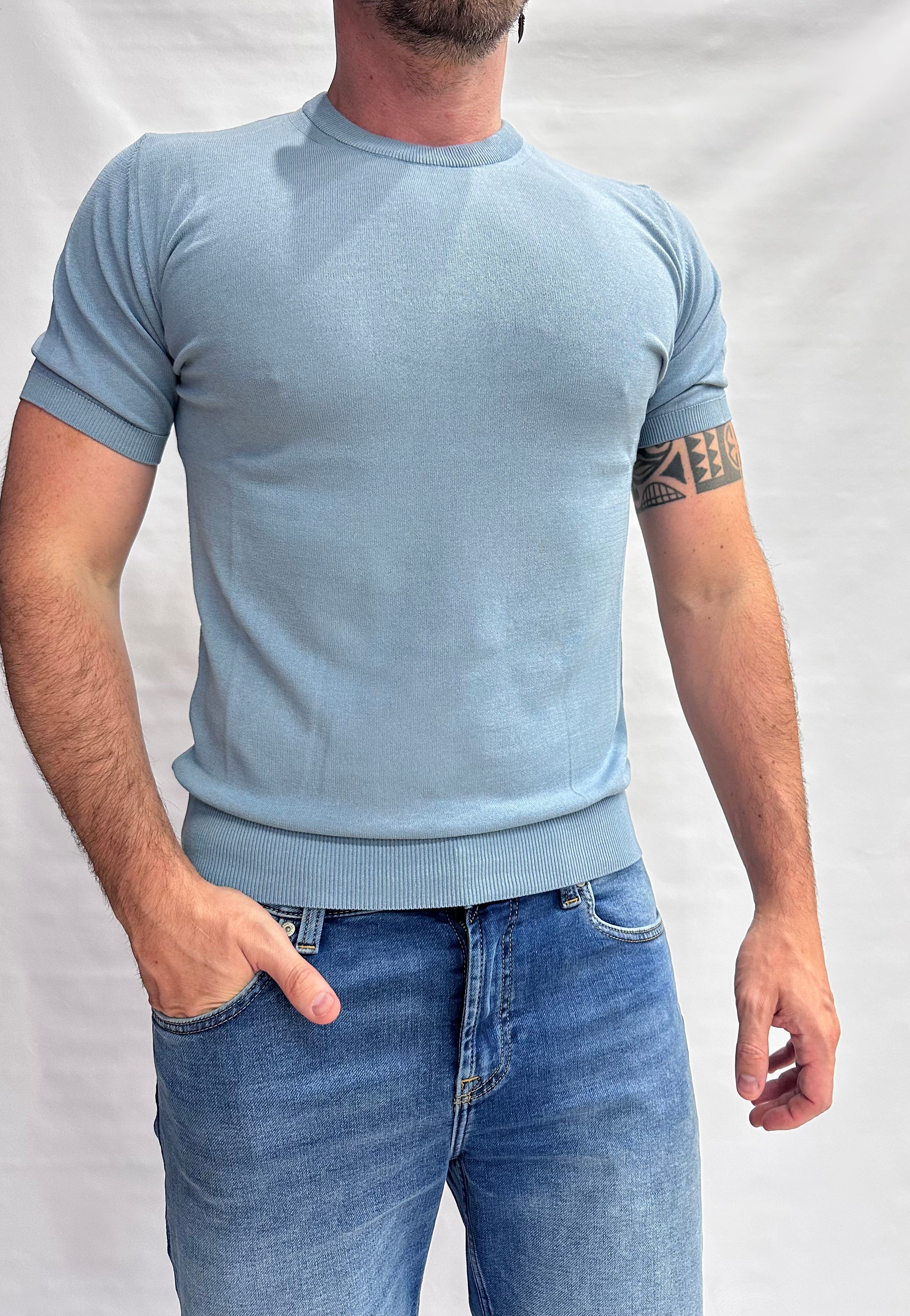 T Shirt in maglia XAGON MAN in Cotone leggero, manica corta - Cod: QHANS1