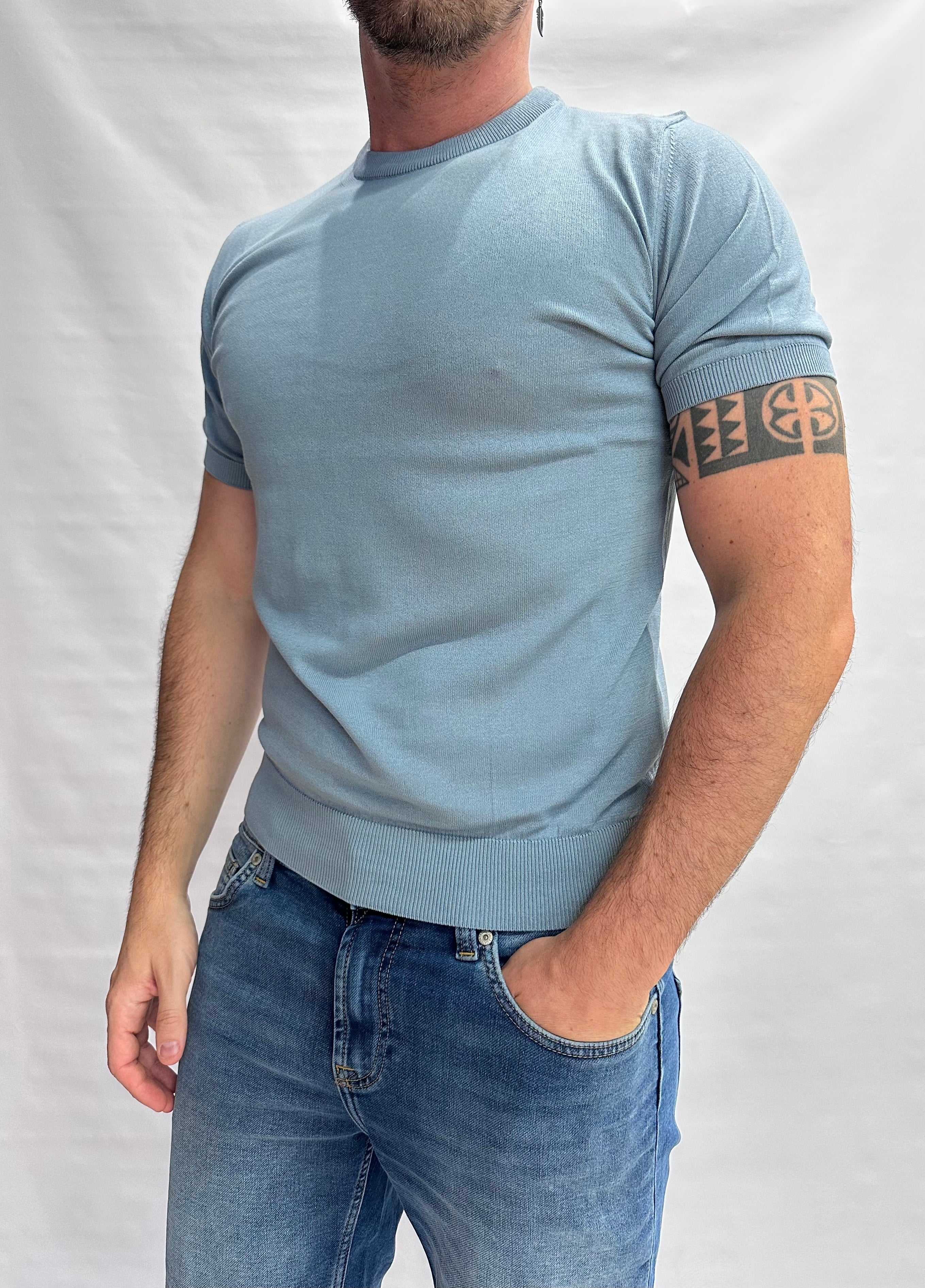 T Shirt in maglia XAGON MAN in Cotone leggero, manica corta - Cod: QHANS1