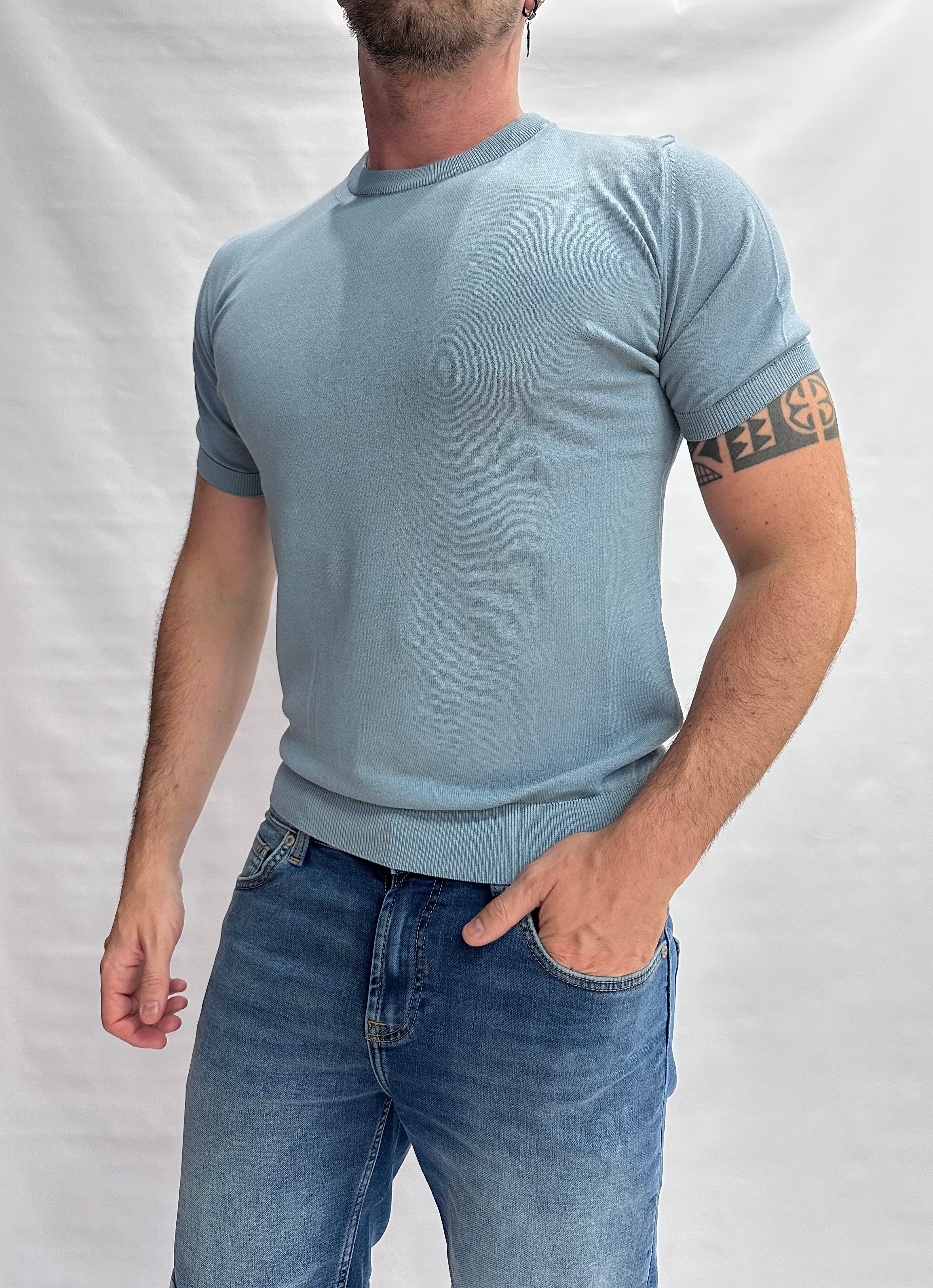 T Shirt in maglia XAGON MAN in Cotone leggero, manica corta - Cod: QHANS1