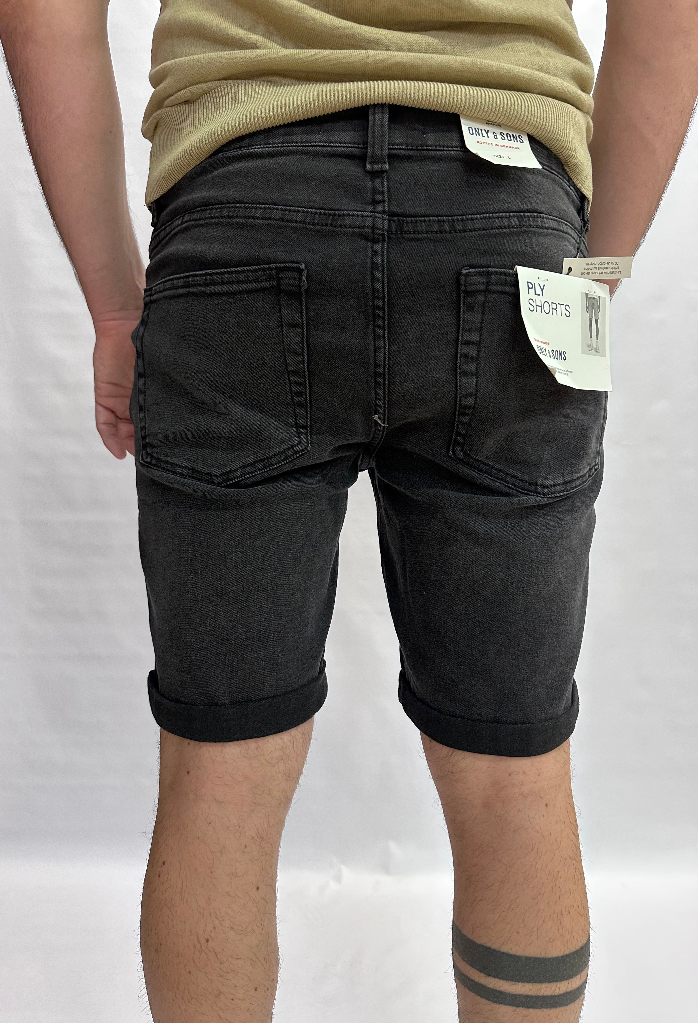Bermuda ONLY&SONS asciutto di gamba, elasticizzato, con chiusura bottone e cerniera - COD: ONSPLYWB