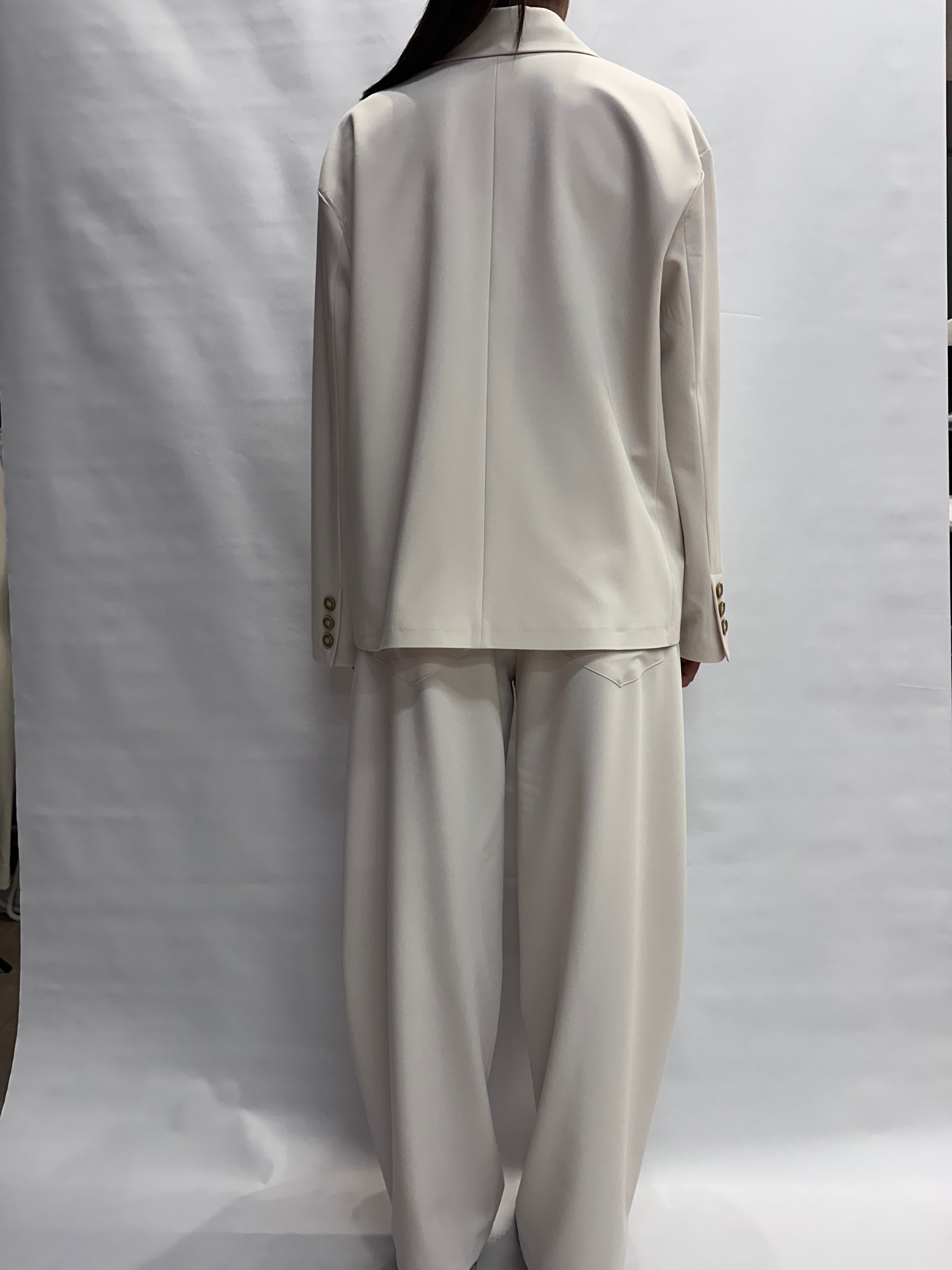 Coordinato TENSIONE IN con pantalone a palazzo e giacca doppiopetto, COD: 26B3865 e 26P3843