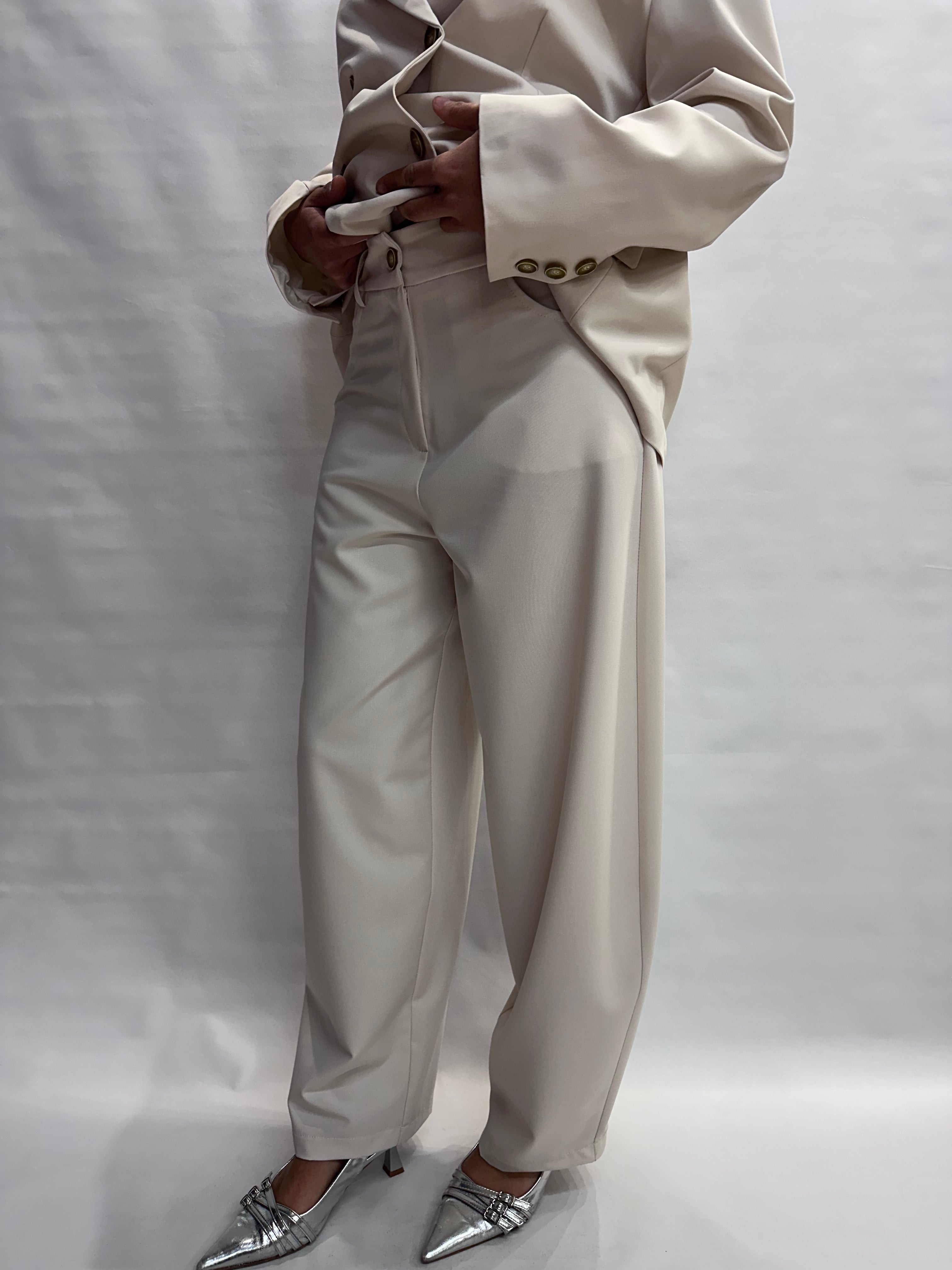 Pantalone TENSIONE IN a palazzo disponibile anche con giacca in coordinato , COD: 26P3843