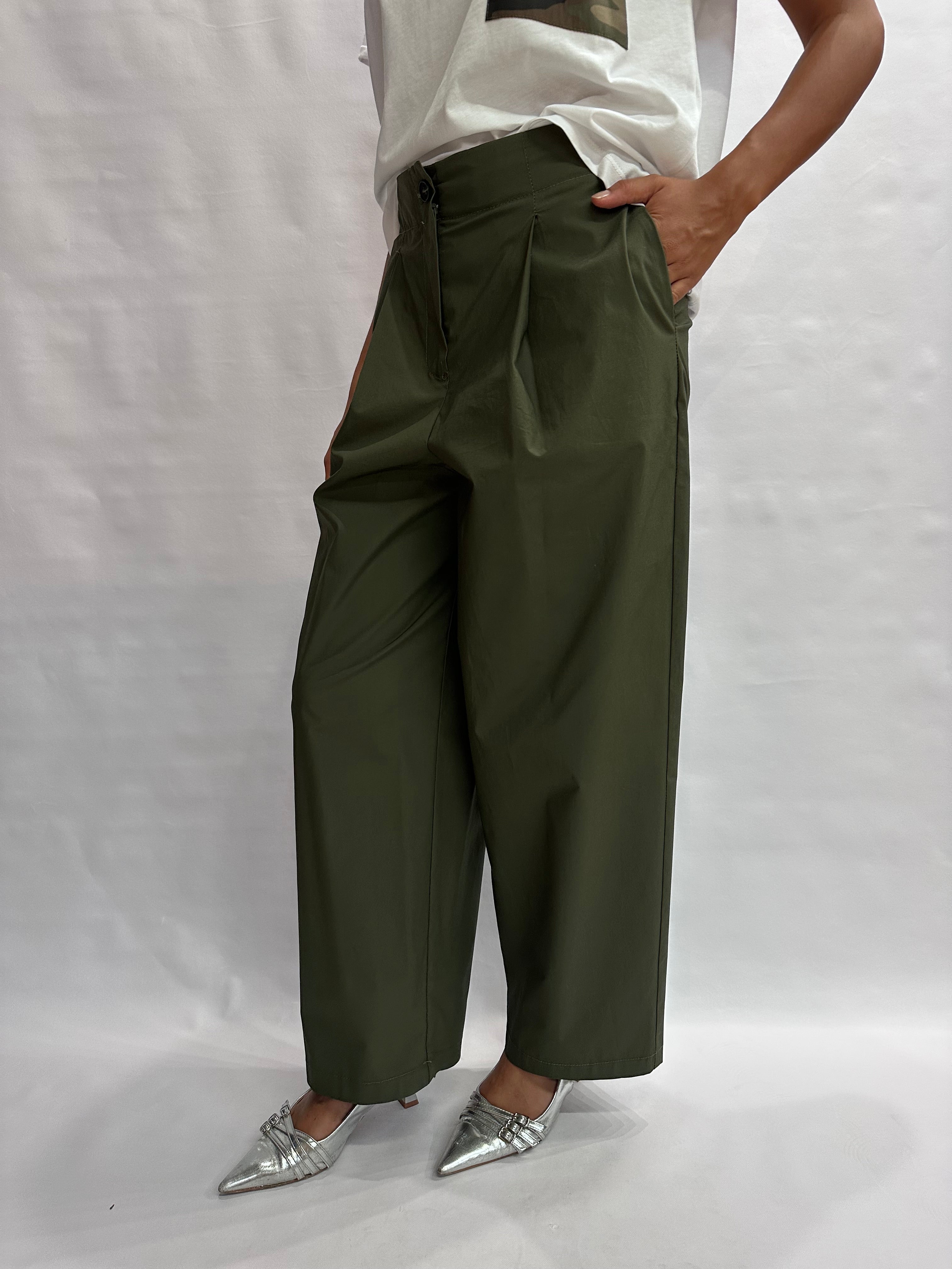 Pantalone TENSIONE IN leggero, modello balloon con pences - COD: 26P5146