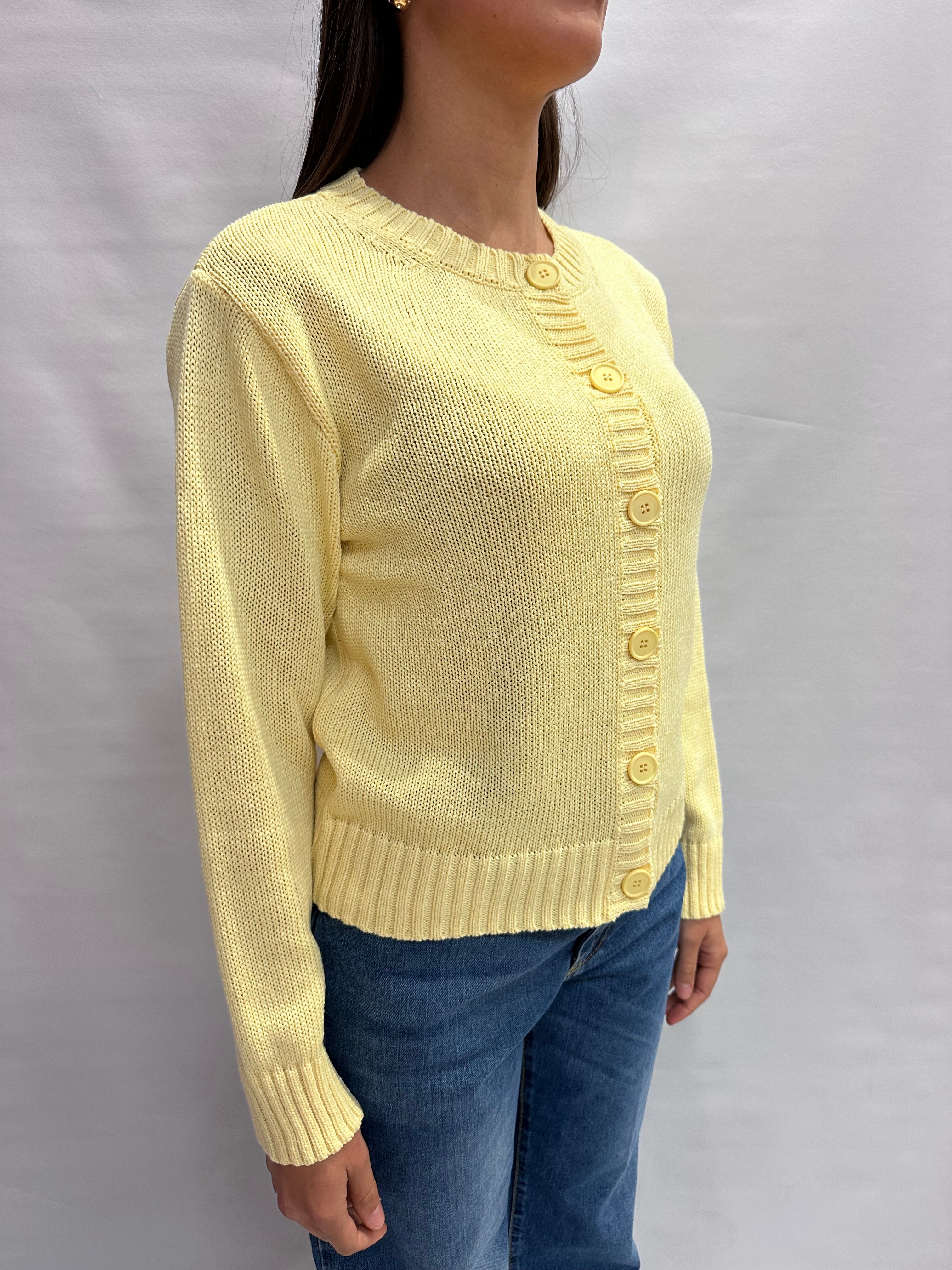 Cardigan TENSIONE IN con chiusura a bottoni centrali- COD: D90182