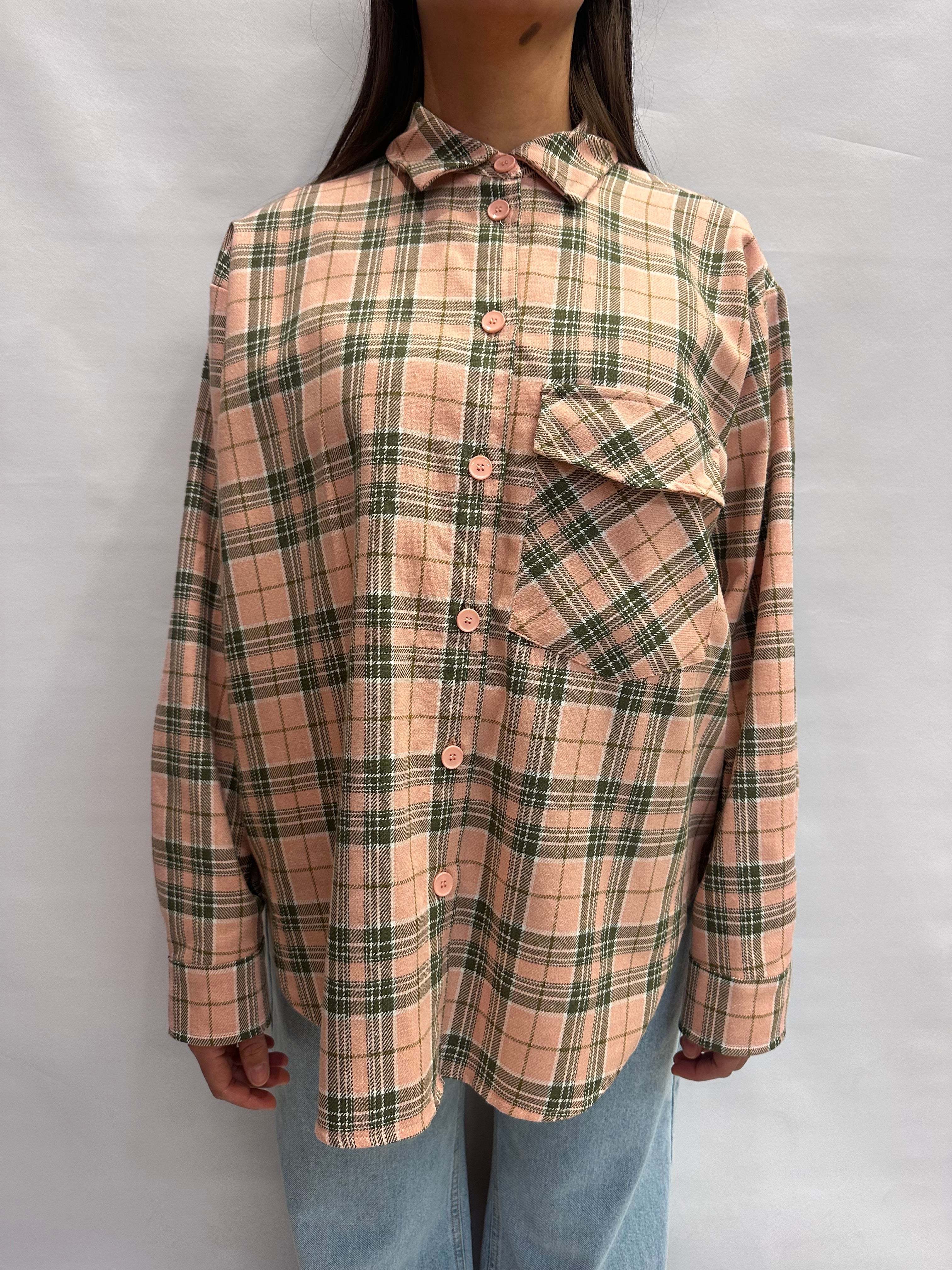 Camicia TENSIONE IN "over" con trama scozzese - Cod: S26C705