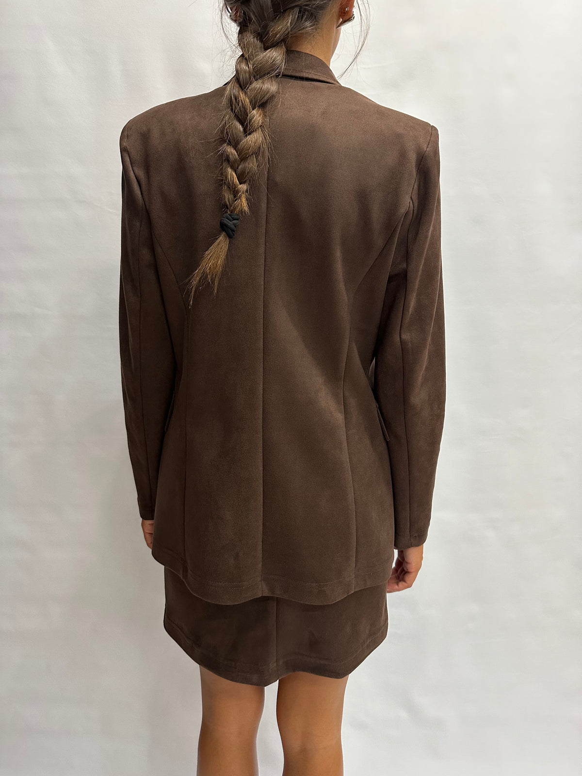 Giacca RINASCIMENTO in ecopelle scamosciata disponibile anche con gonna in coordinato - COD: CFC0130678003