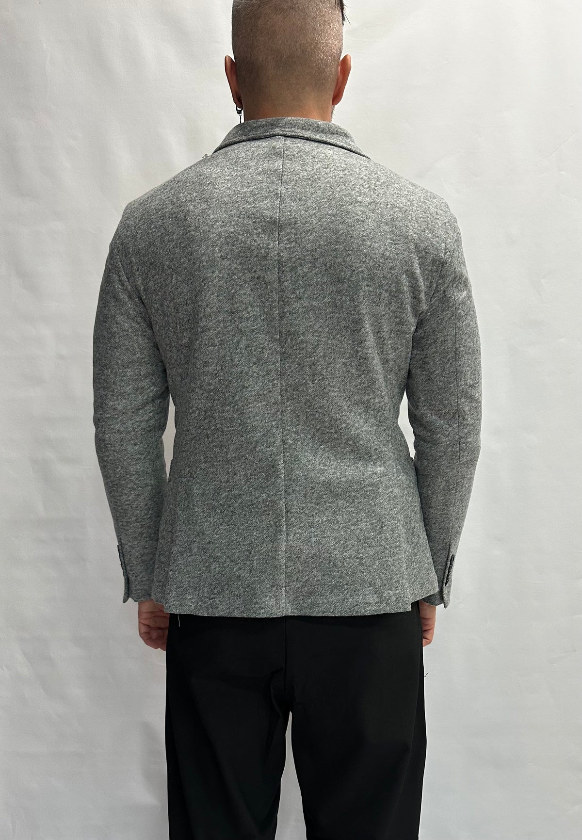 Giacca XAGON MAN grigia con cappuccio rimovibile, monopetto - COD: PCFKME
