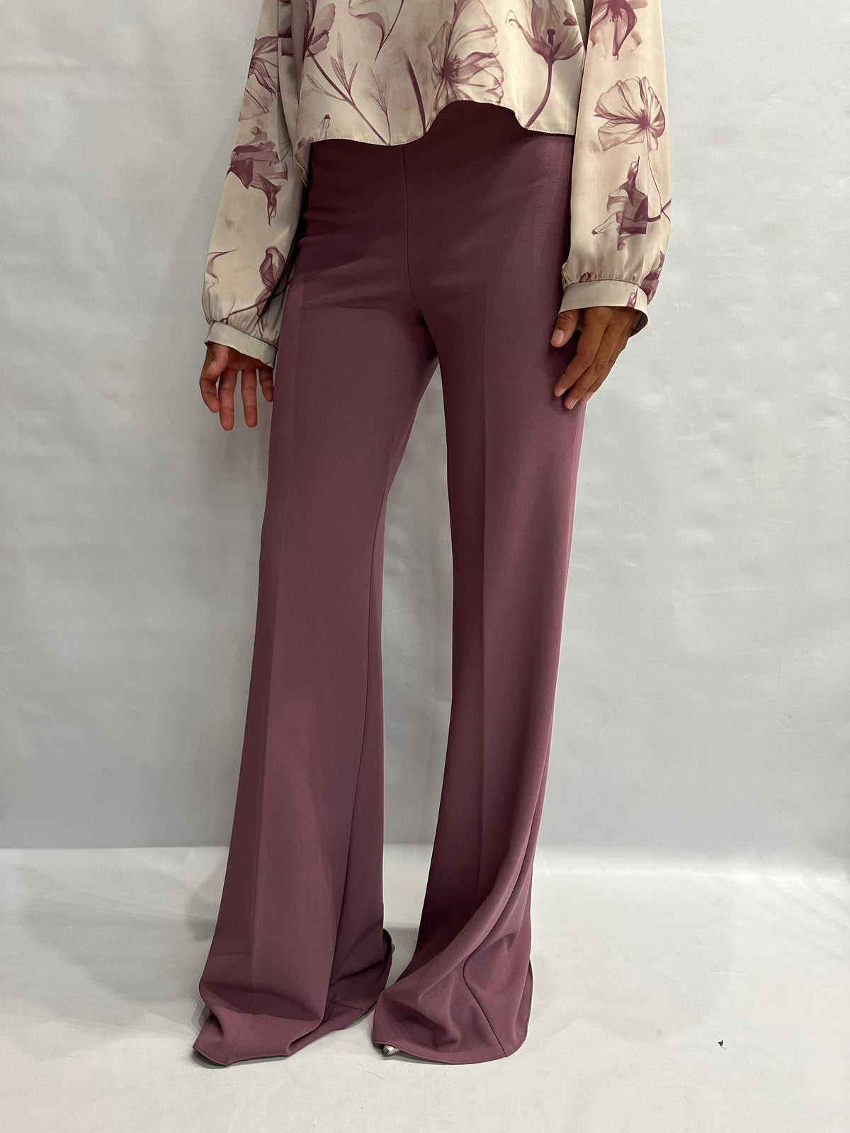 Pantalone RINASCIMENTO in crêpe a palazzo disponibile anche con giacca in coordinato COD: CFC0130162003
