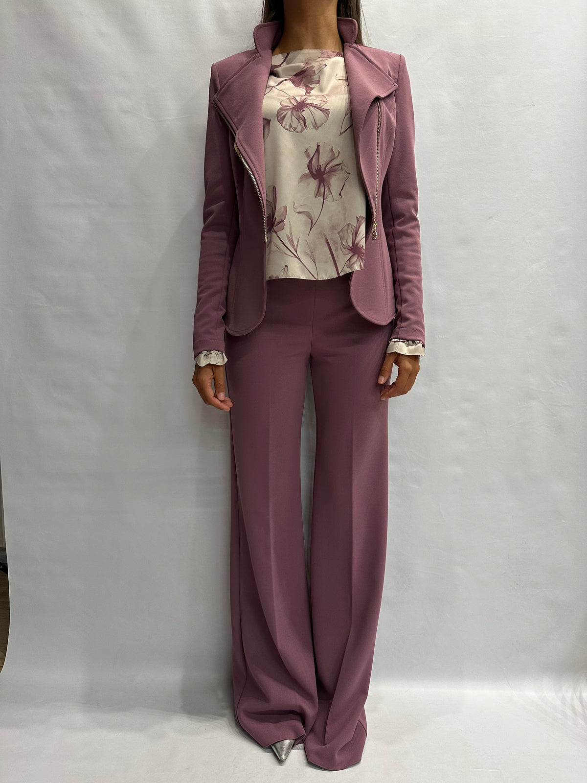 Giacca RINASCIMENTO in crêpe disponibile con pantalone in coordinato - COD: CFC0130203003