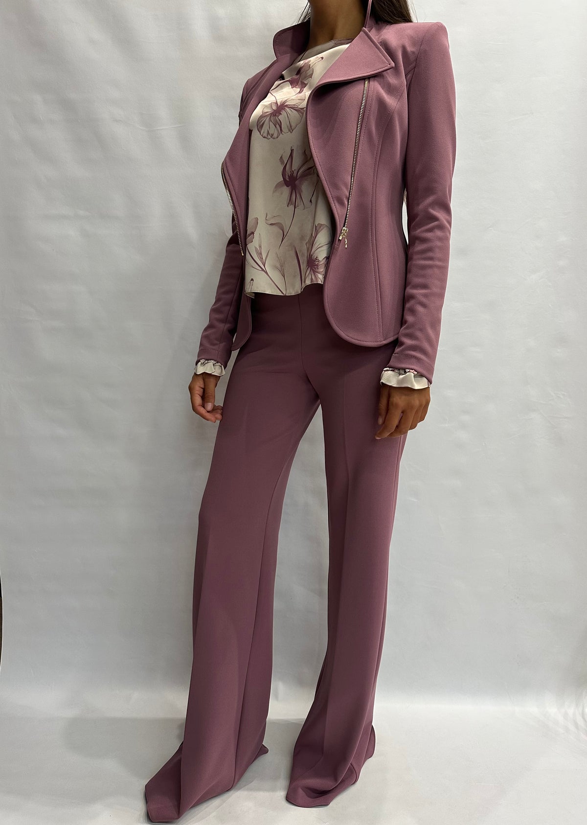 Giacca RINASCIMENTO in crêpe disponibile con pantalone in coordinato - COD: CFC0130203003