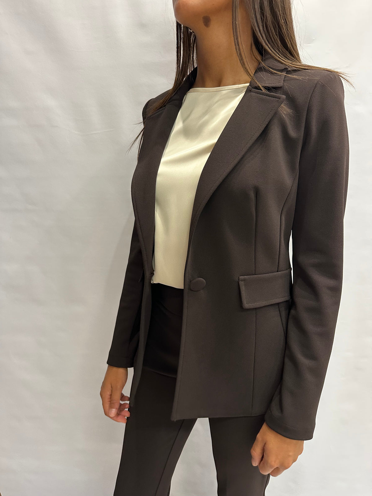 Coordinato RINASCIMENTO (MARRONE) in crêpe , COD: CFC0130163003 e CFC0130165003