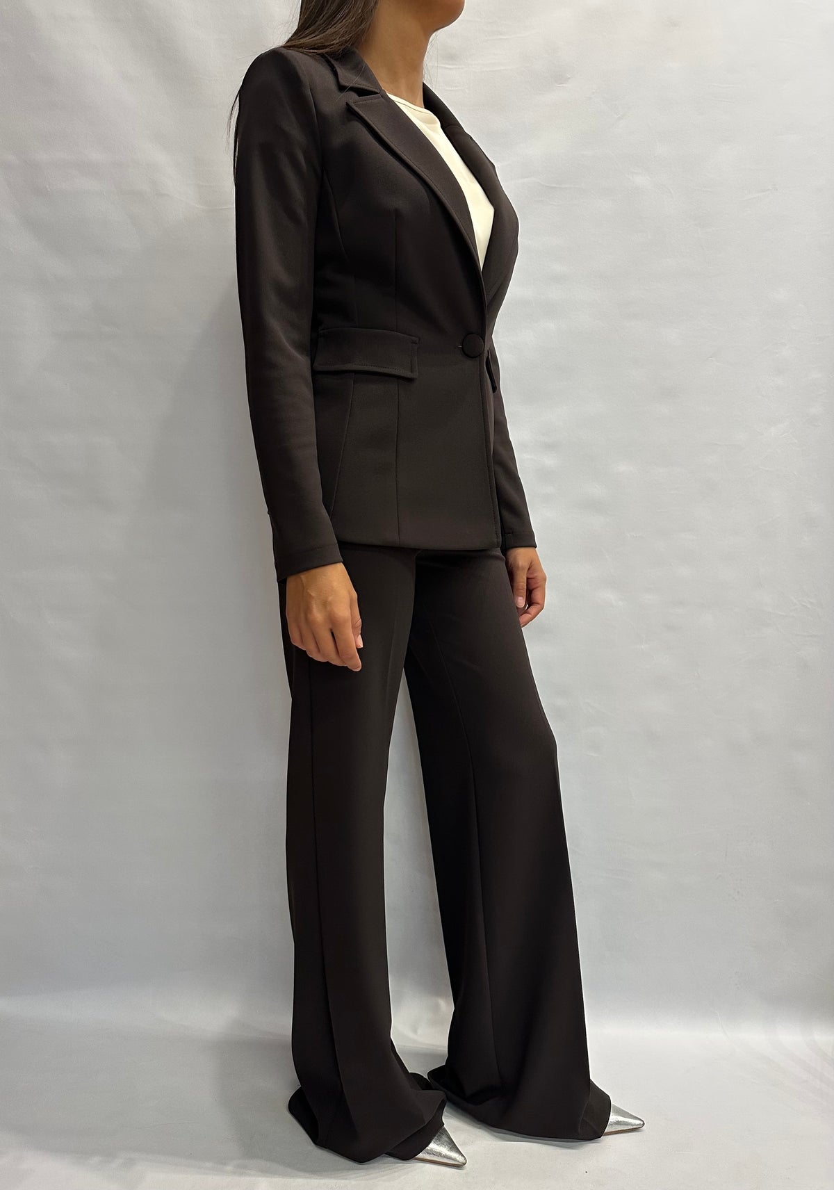 Coordinato RINASCIMENTO (MARRONE) in crêpe , COD: CFC0130163003 e CFC0130165003