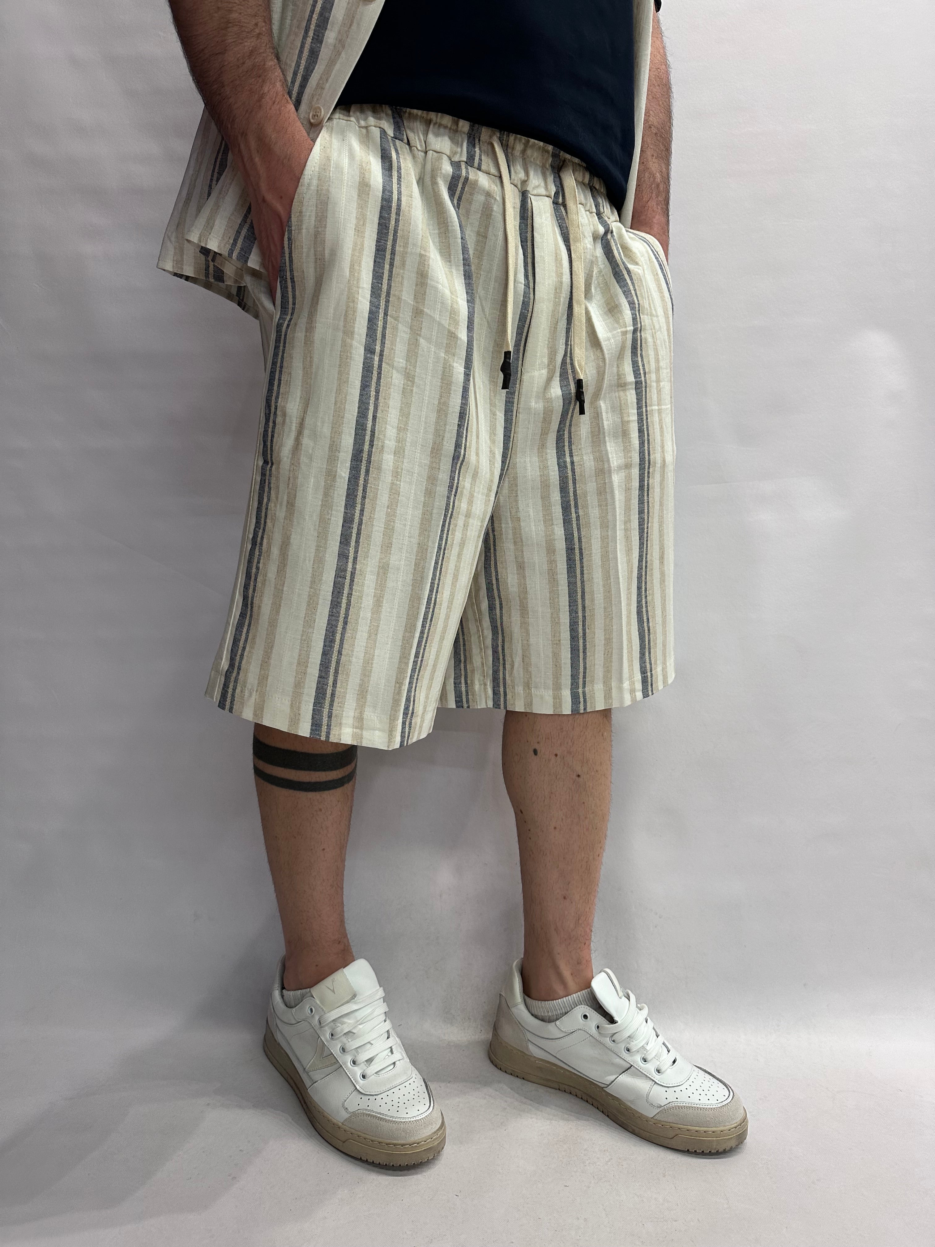 Coordinato BL11 leggero trama a righe irregolari, COD: 05BL26243 E 05BL26253