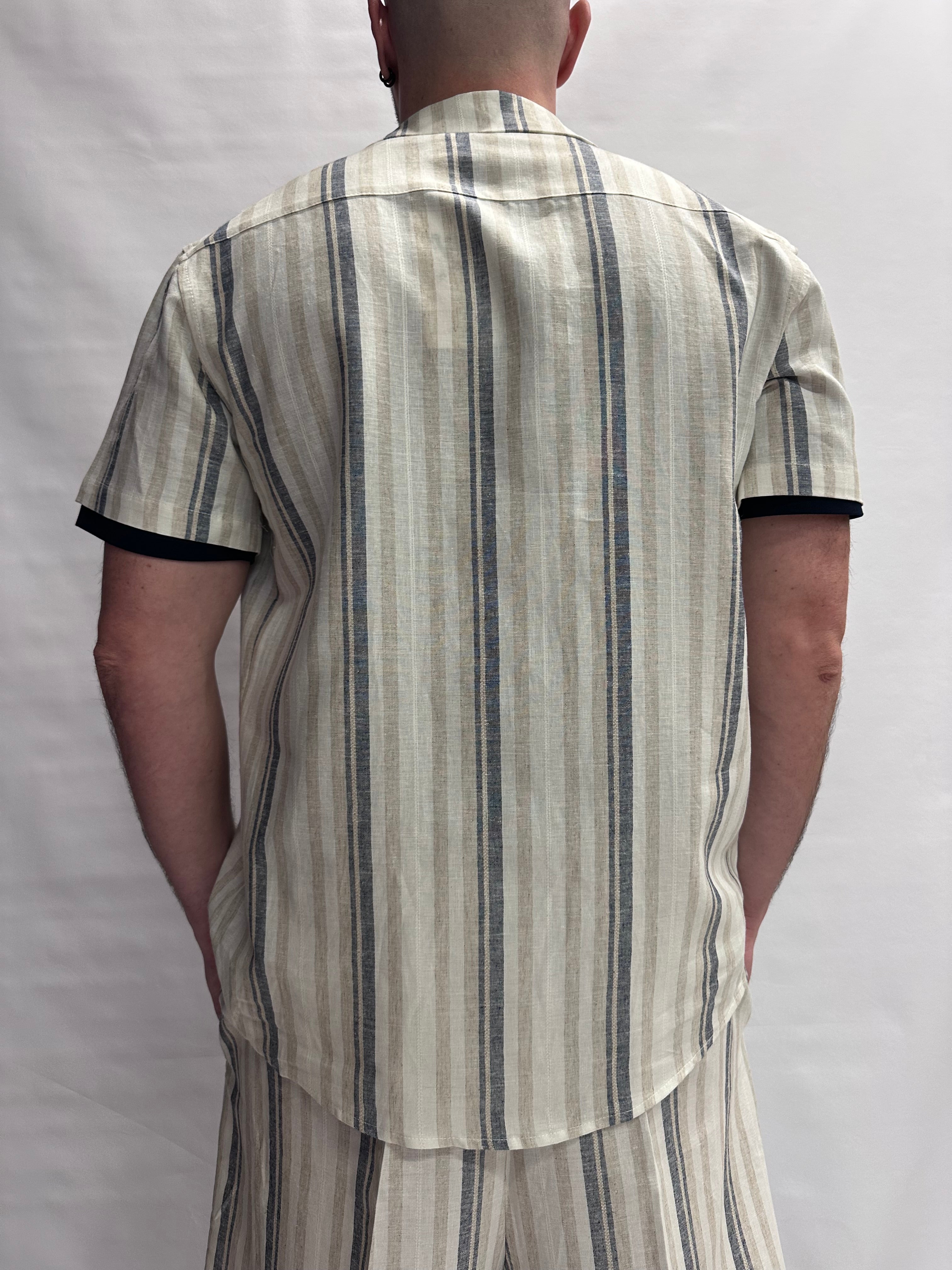 Coordinato BL11 leggero trama a righe irregolari, COD: 05BL26243 E 05BL26253