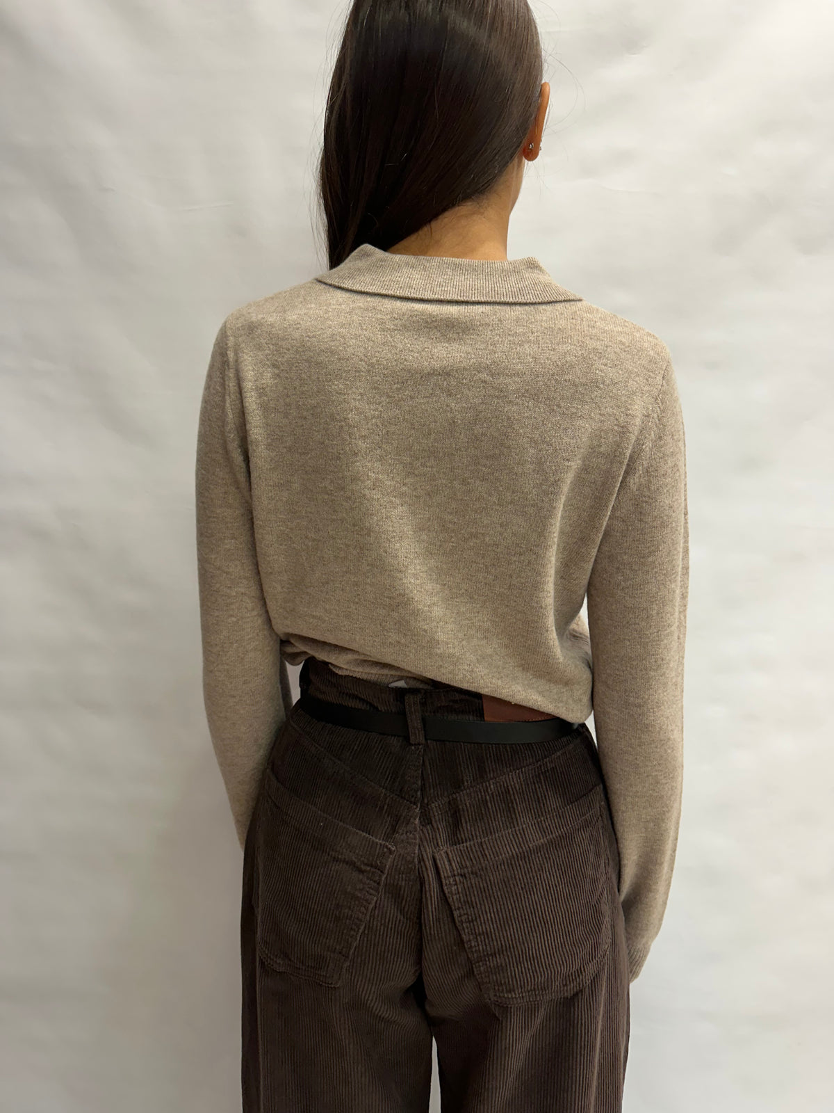 Polo TENSIONE IN 100% Lana a manica lunga - COD: WL1028