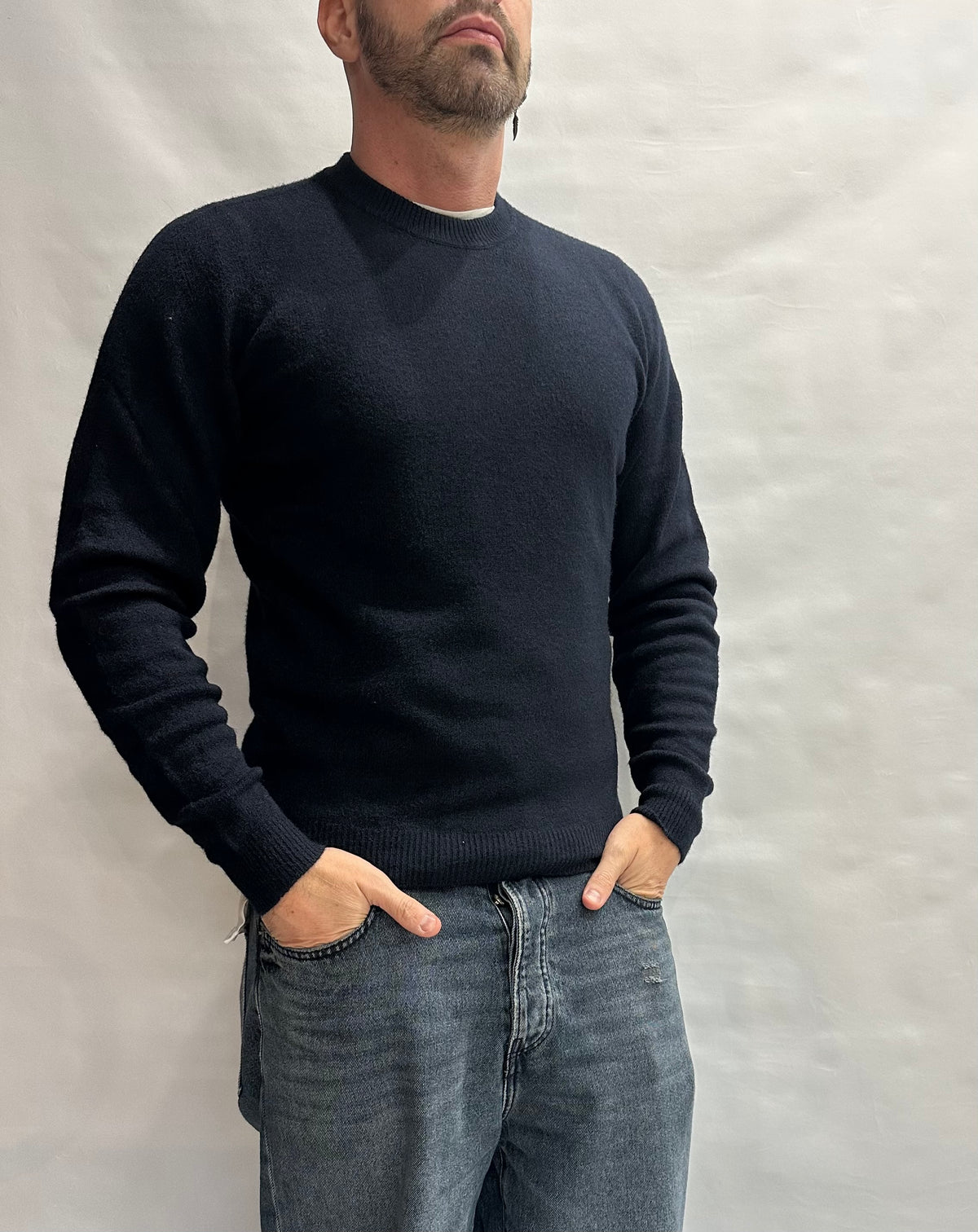 Maglione XAGON MAN girocollo, liscio e morbido al tatto, vestibilità asciutta elasticizzata, Cod: 248GR