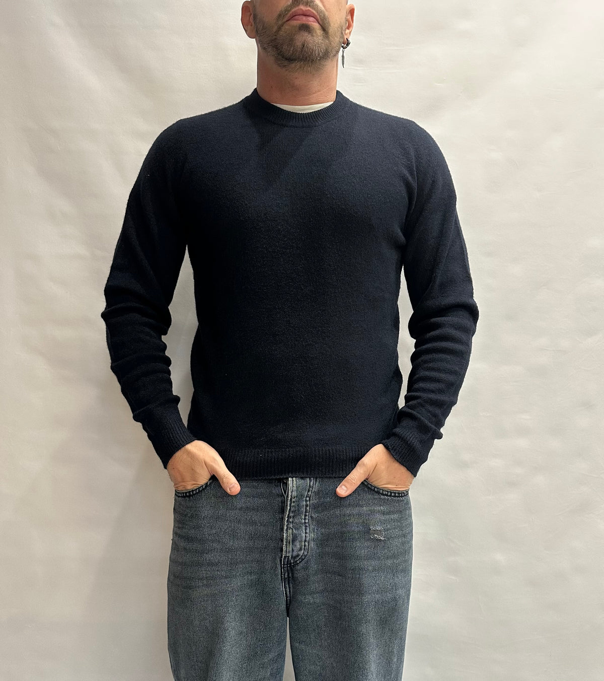 Maglione XAGON MAN girocollo, liscio e morbido al tatto, vestibilità asciutta elasticizzata, Cod: 248GR