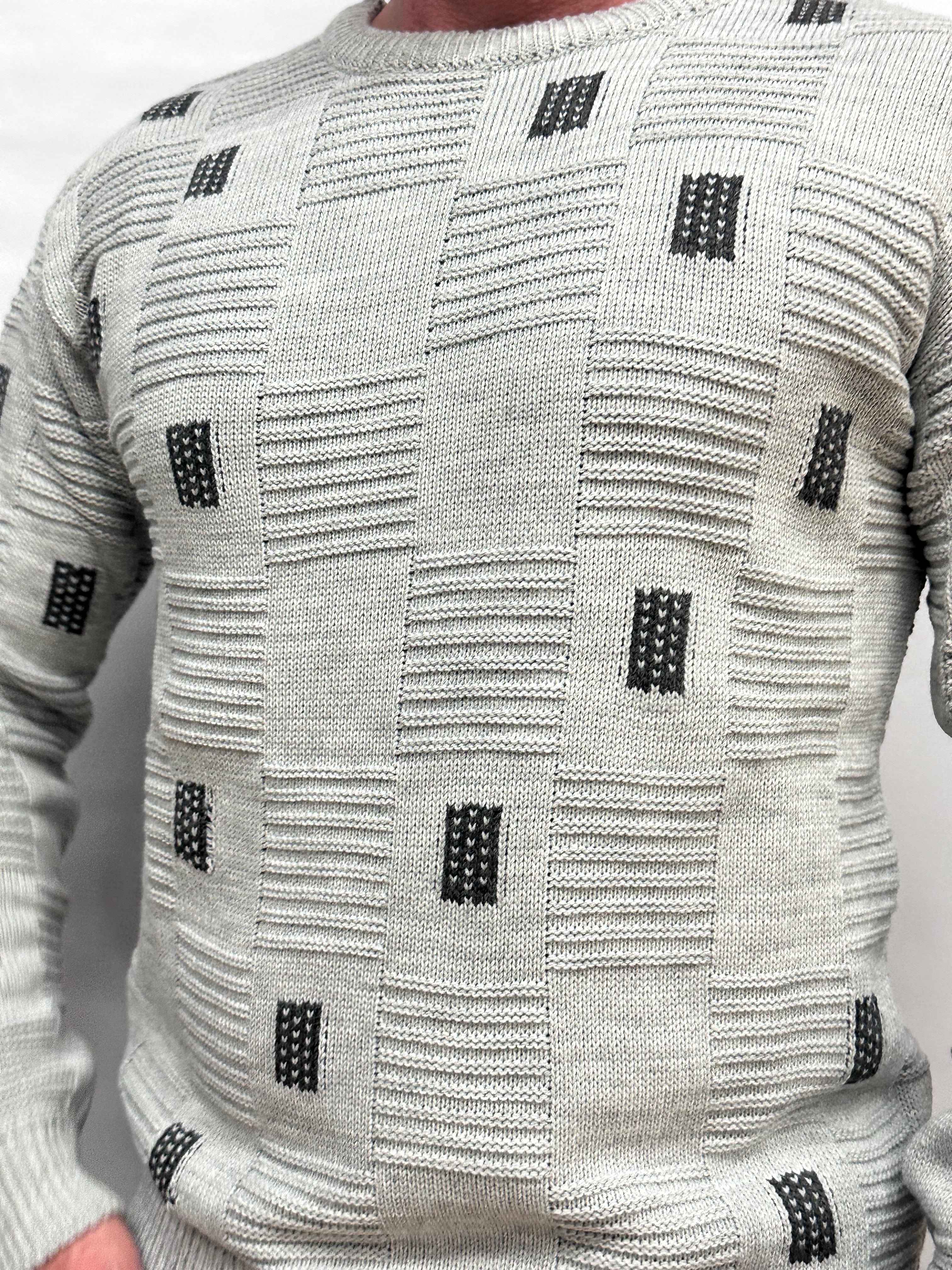 Maglione IMPERIAL con trama geometrica , Cod: M81411171