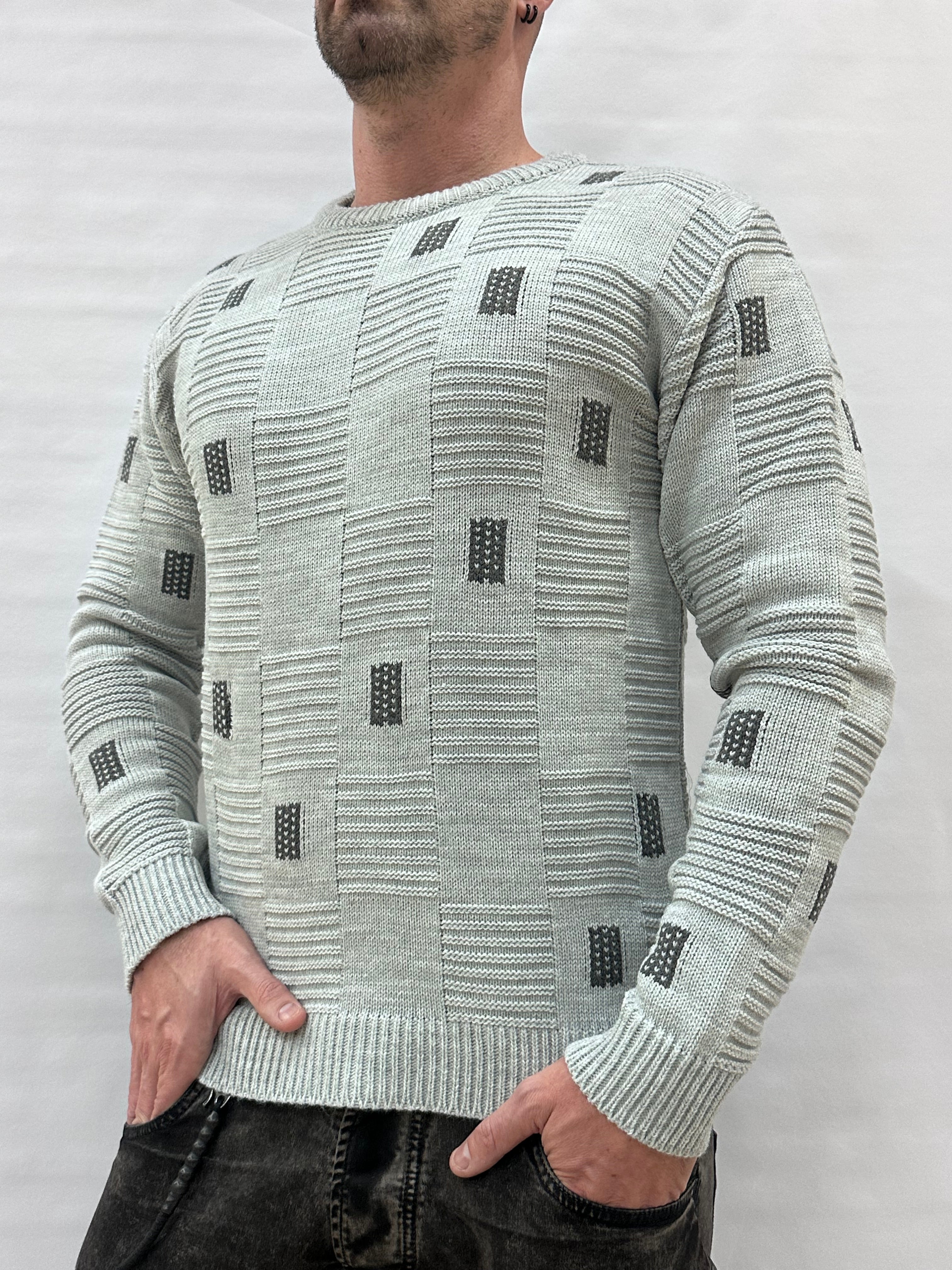 Maglione IMPERIAL con trama geometrica , Cod: M81411171