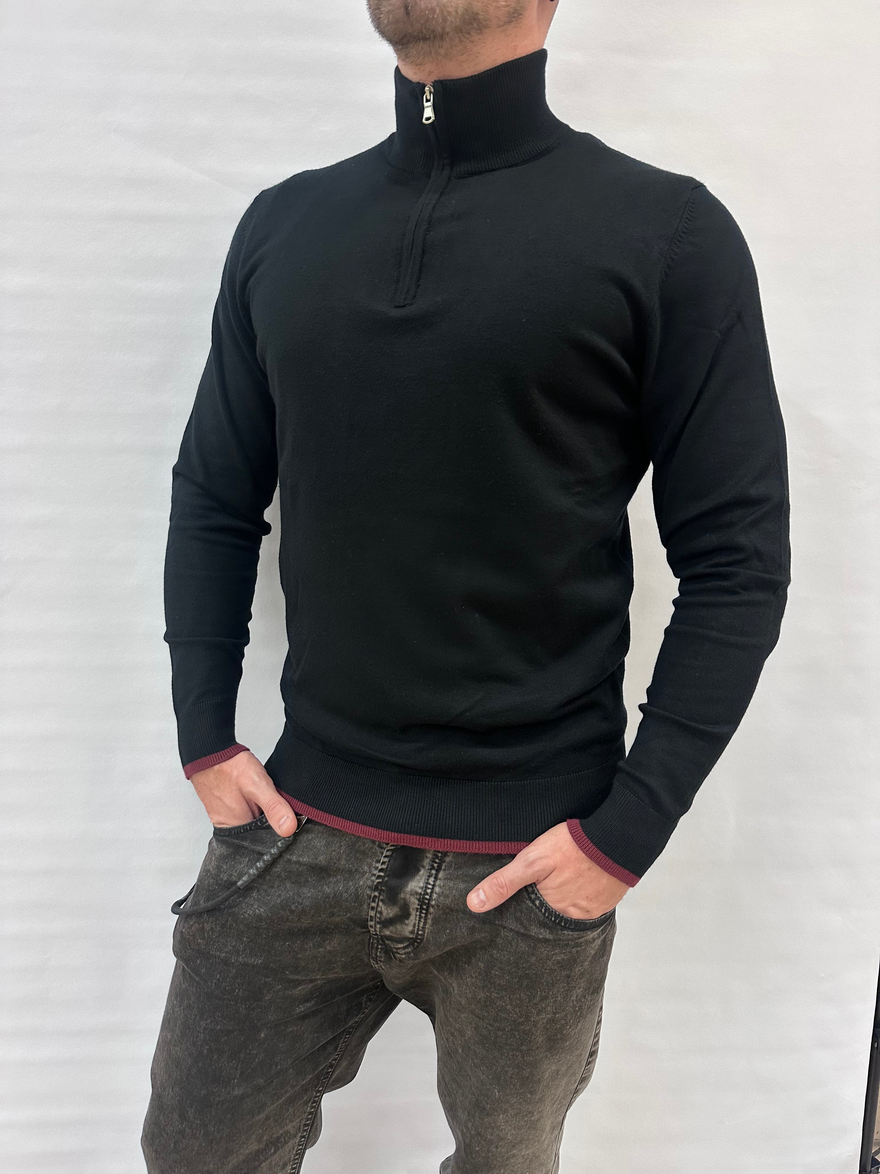 Maglia IMPERIAL con zip parziale, Cod: M8857121U2